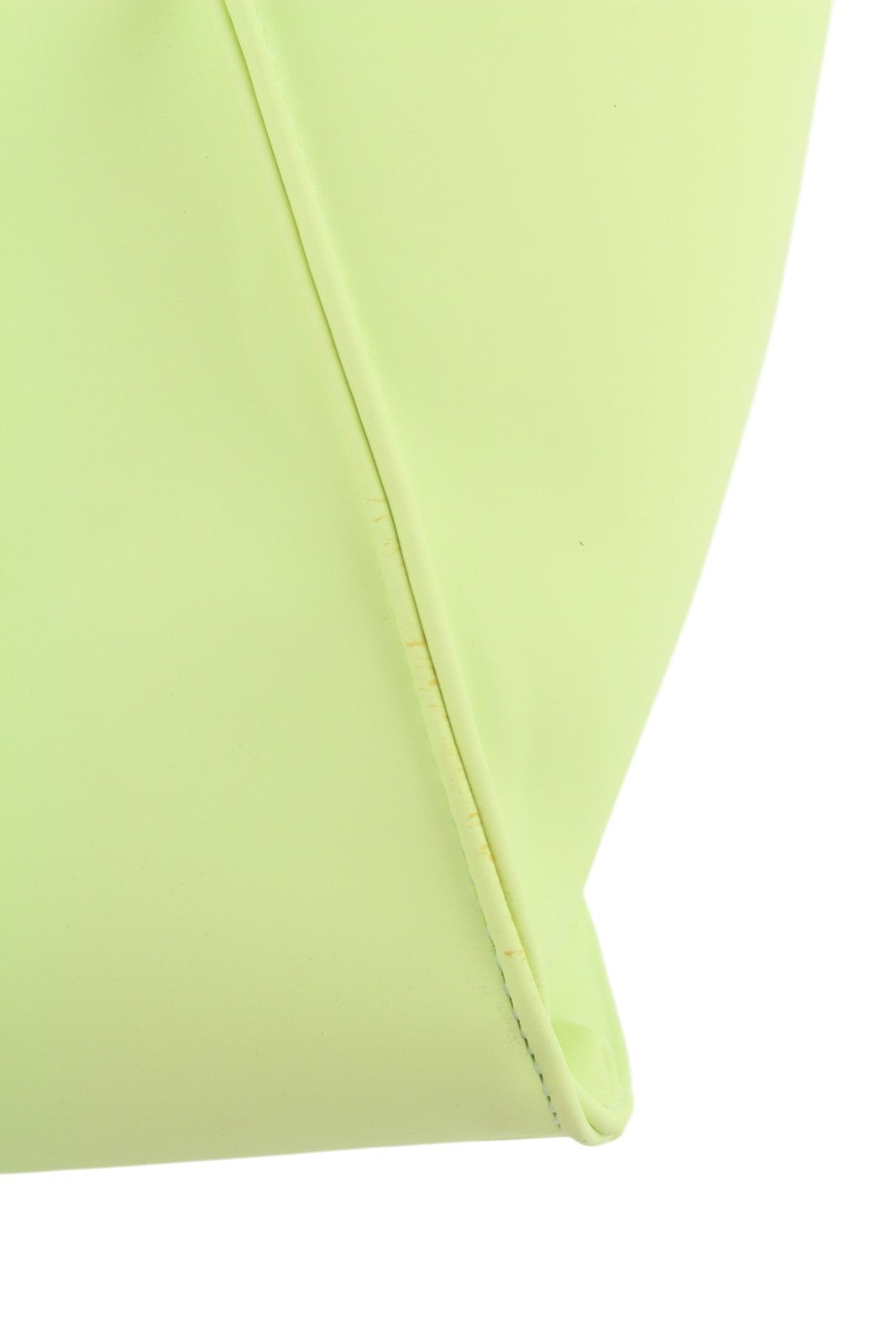 O BAG California moteriškas krepšys OS šviesiai žalias su dvigubomis rankenomis, trapecijos formos pirkinių krepšys 