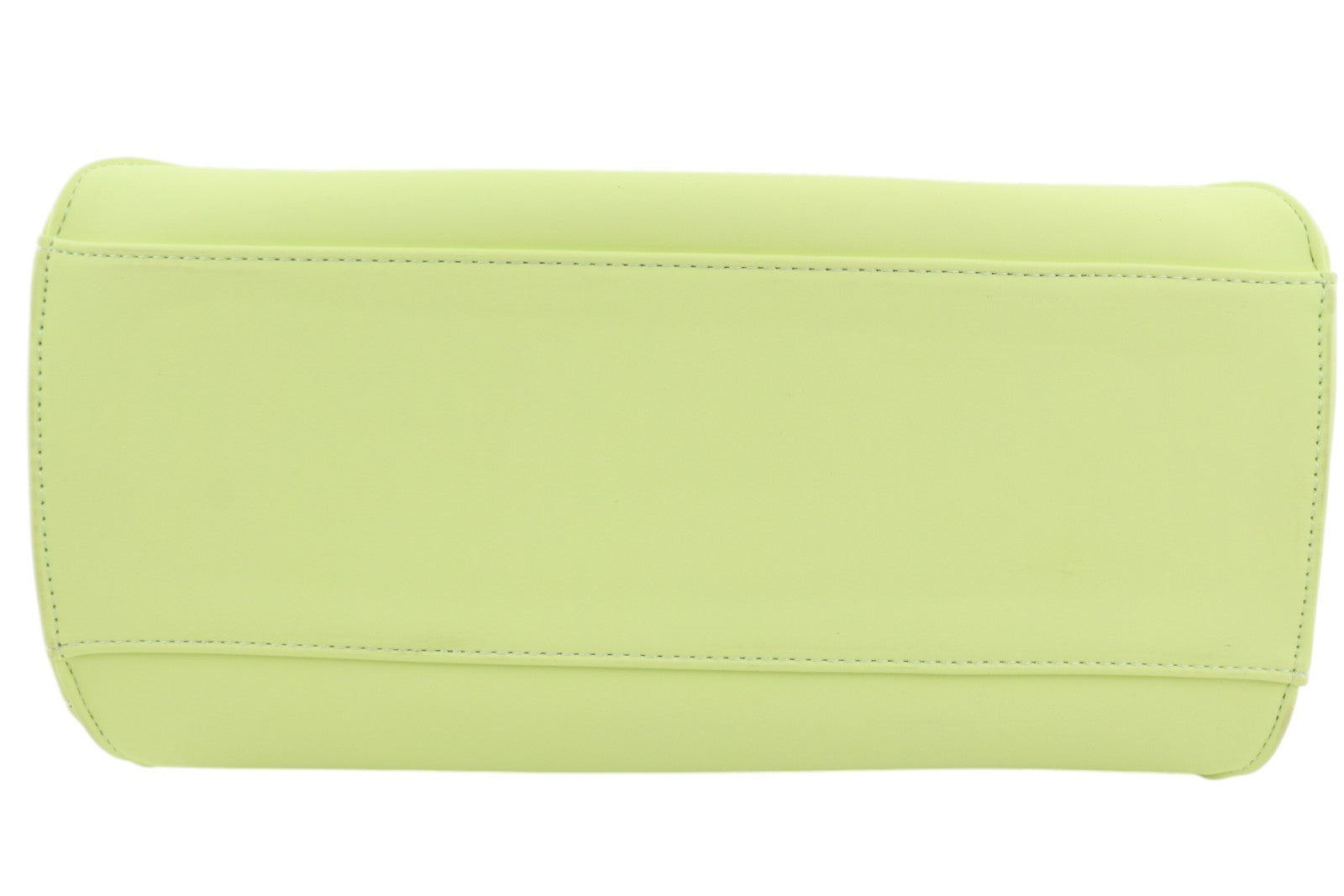 O BAG California moteriškas krepšys OS šviesiai žalias su dvigubomis rankenomis, trapecijos formos pirkinių krepšys 