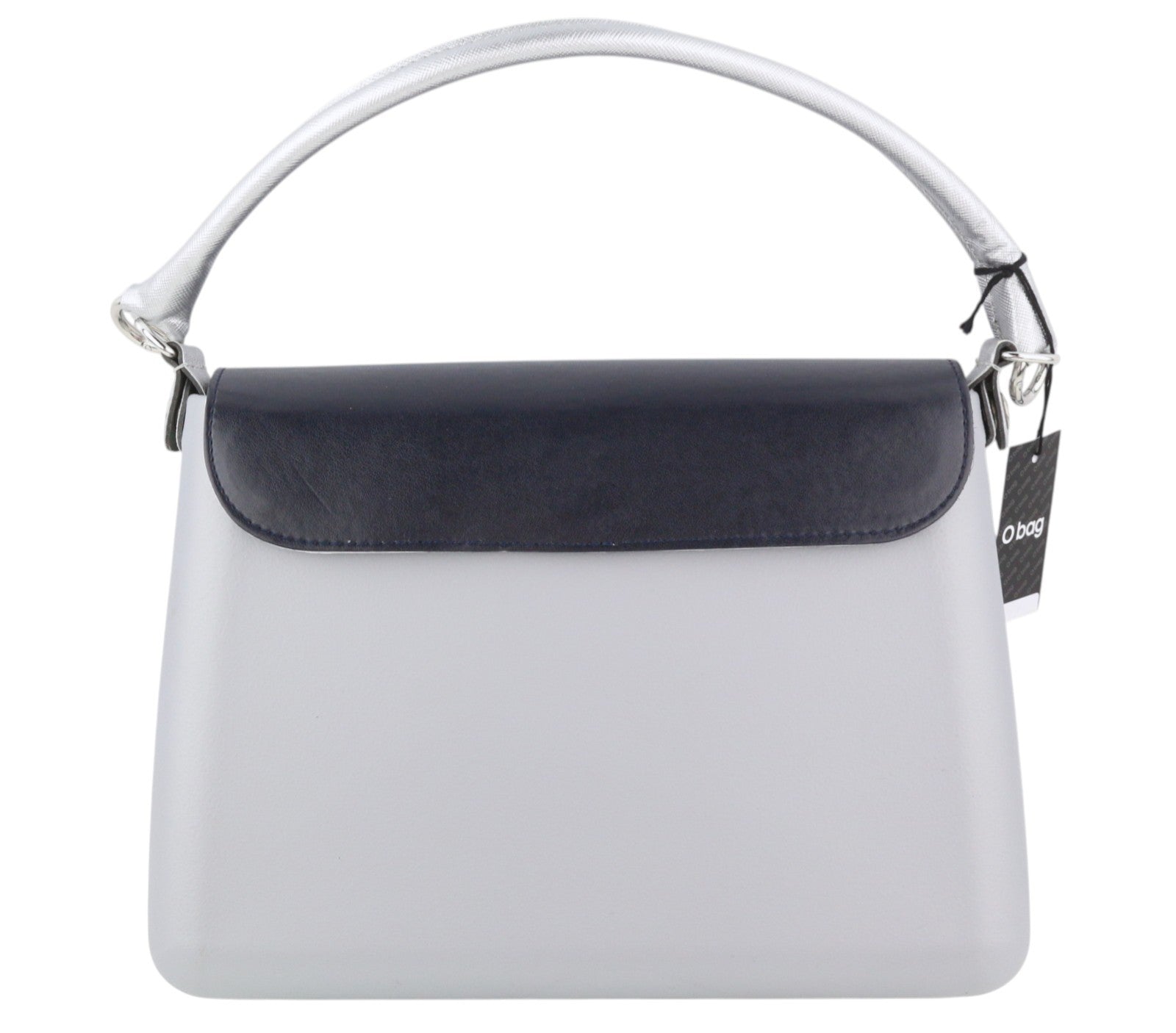 O BAG Glam moteriška rankinė OS pilka su žvaigždėmis ir detalėmis, užsegimas per petį viena rankena 