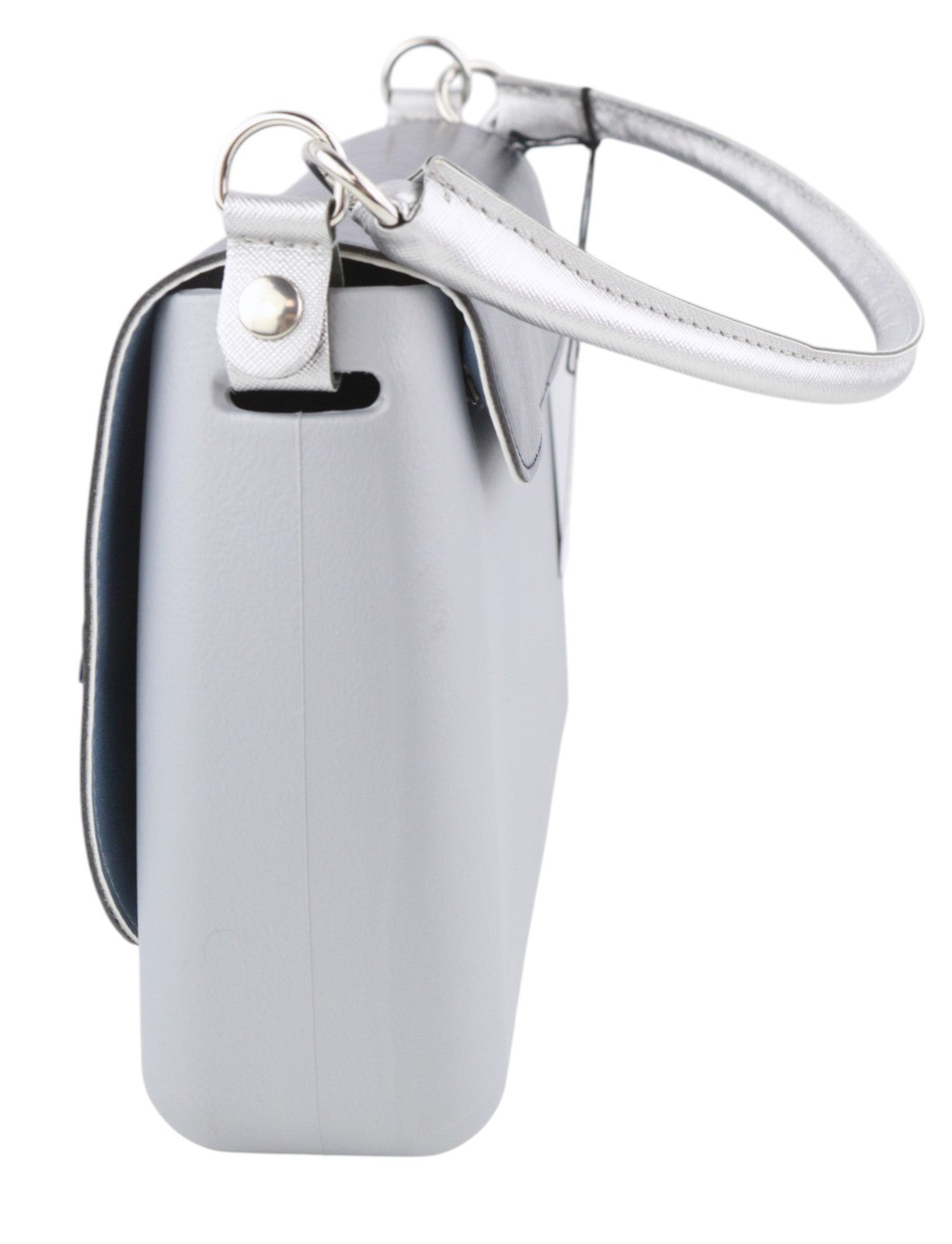 O BAG Glam moteriška rankinė OS pilka su žvaigždėmis ir detalėmis, užsegimas per petį viena rankena 