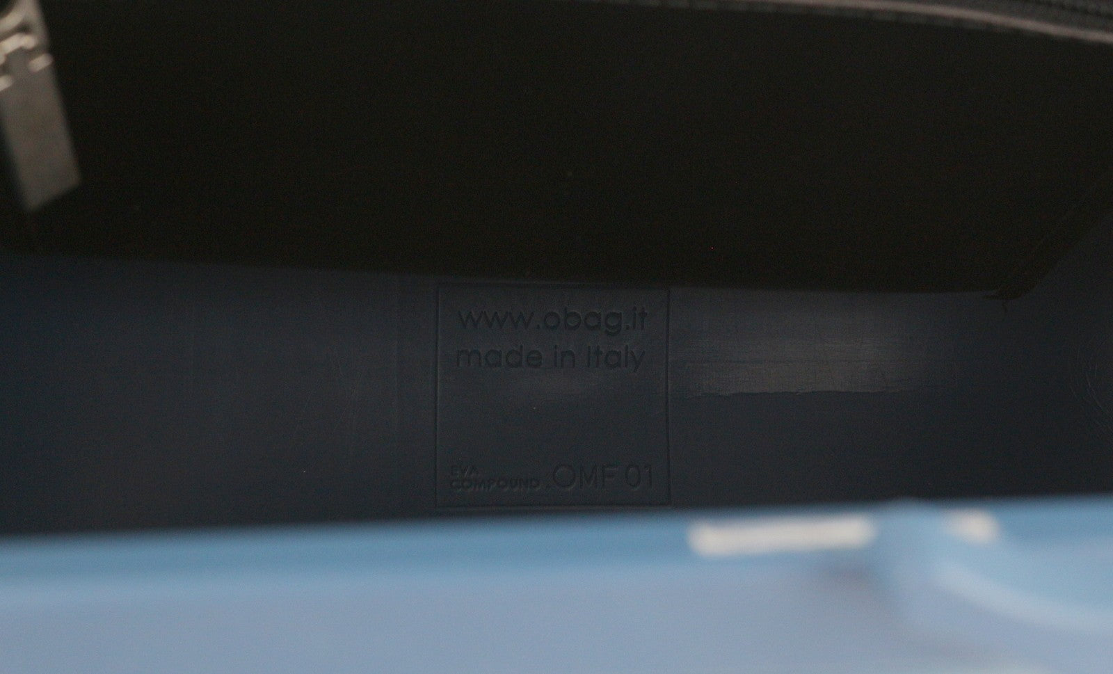 O BAG Doc moteriškas krepšys OS mėlynas su dvigubomis rankenomis, Kiss Lock užsegimu, Doctor Type krepšys su logotipu 