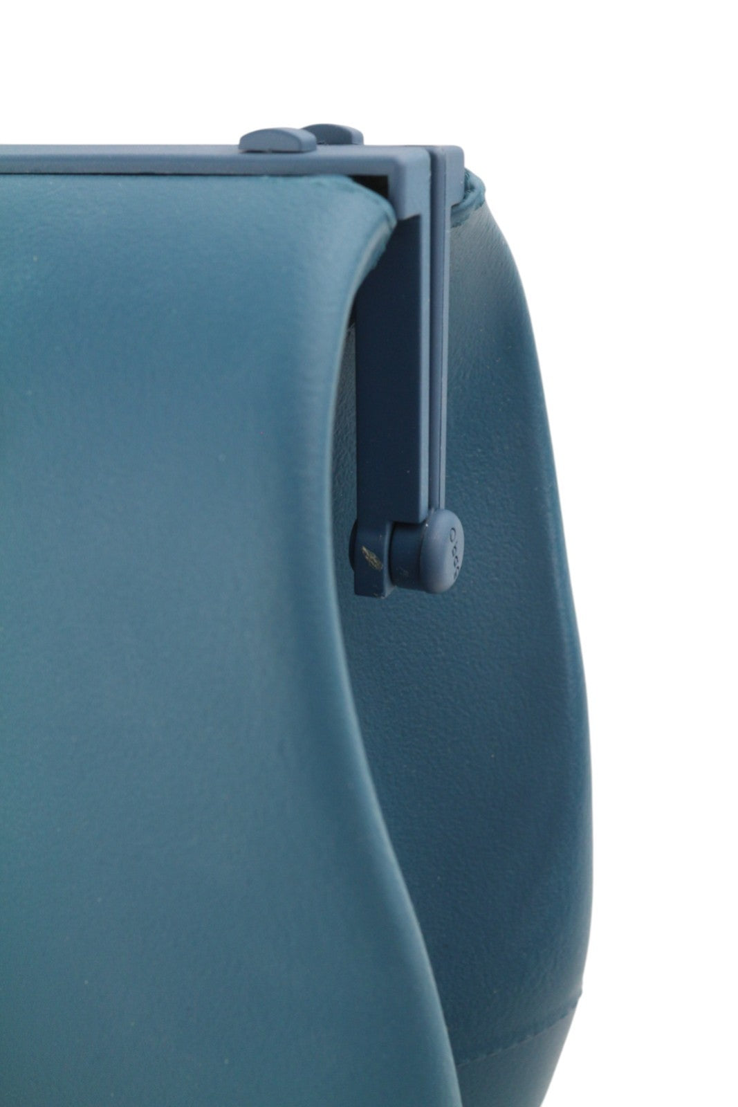 O BAG Doc moteriškas krepšys OS mėlynas su dvigubomis rankenomis, Kiss Lock užsegimu, Doctor Type krepšys su logotipu 