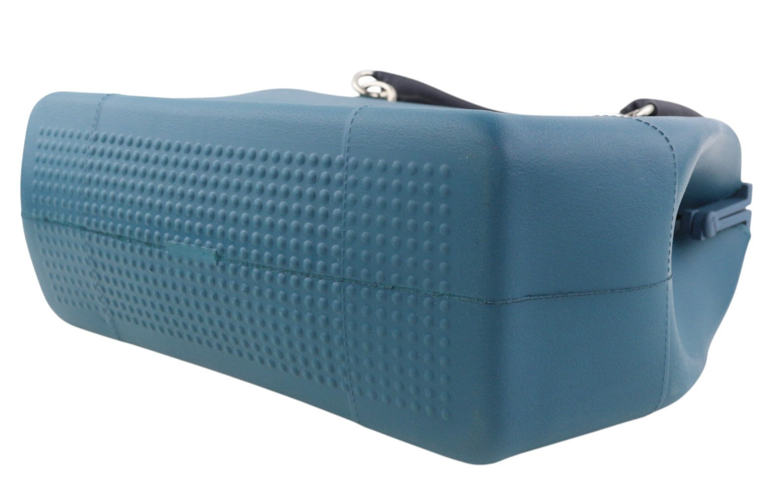 O BAG Doc moteriškas krepšys OS mėlynas su dvigubomis rankenomis, Kiss Lock užsegimu, Doctor Type krepšys su logotipu 