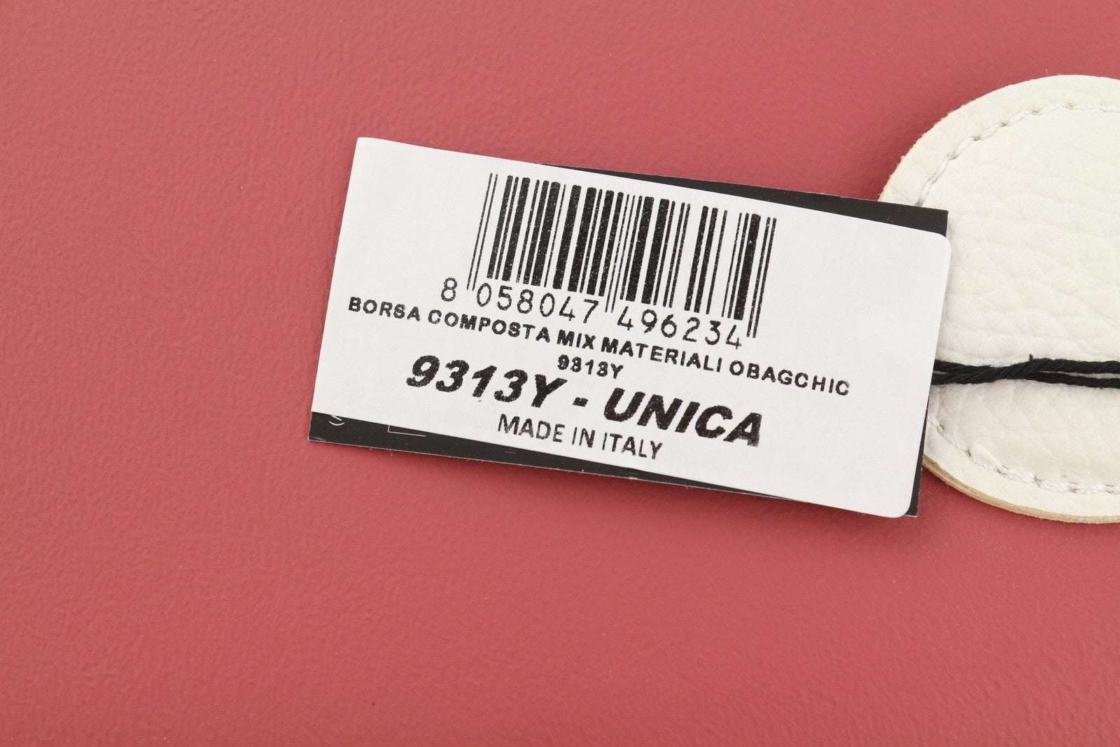 O BAG Chic moteriškas krepšys OS Pink dvigubomis rankenomis, mini rankinukas su kvadratiniu logotipu 