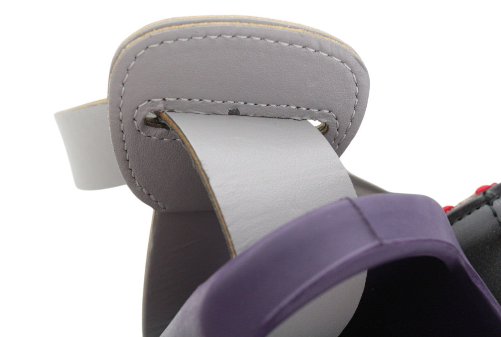 O BAG moteriškas krepšys su užlenkiama rankena, violetinė, tvido rašto, užsegamas užsegimu 