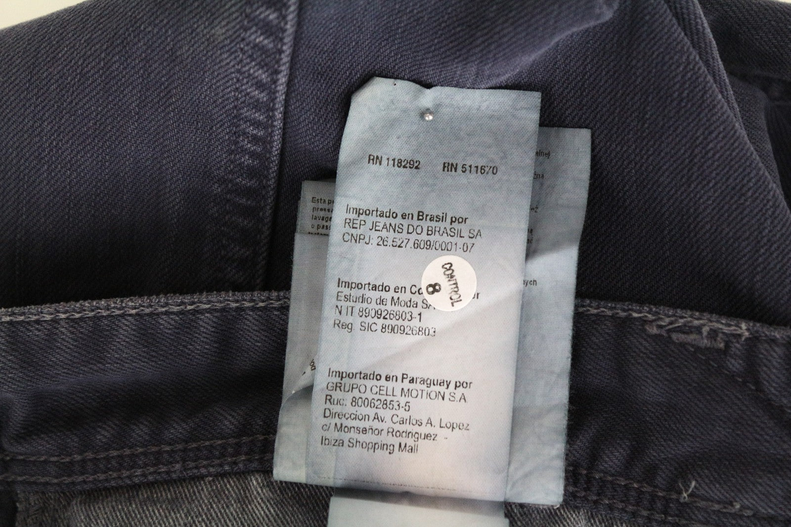 REPLAY Anbass vyriški tamsiai mėlyni ploni džinsai W31/L34 tamprūs medvilniniai klasikiniai džinsai su 5 kišenėmis 