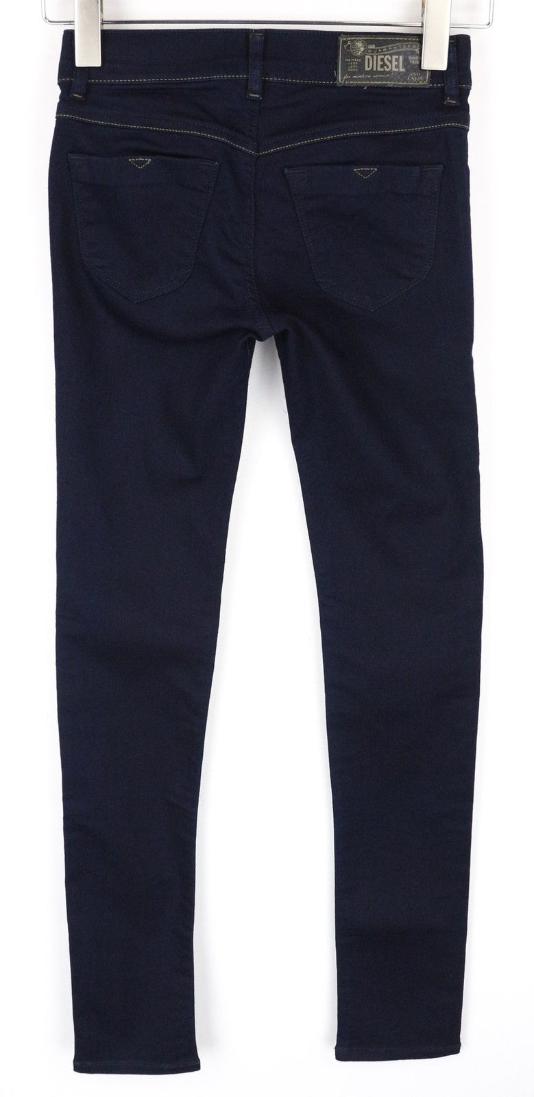 DIESEL Livier 0881B Women's Blue Jeans W24 Jegging Super Slim Stretch Cotton