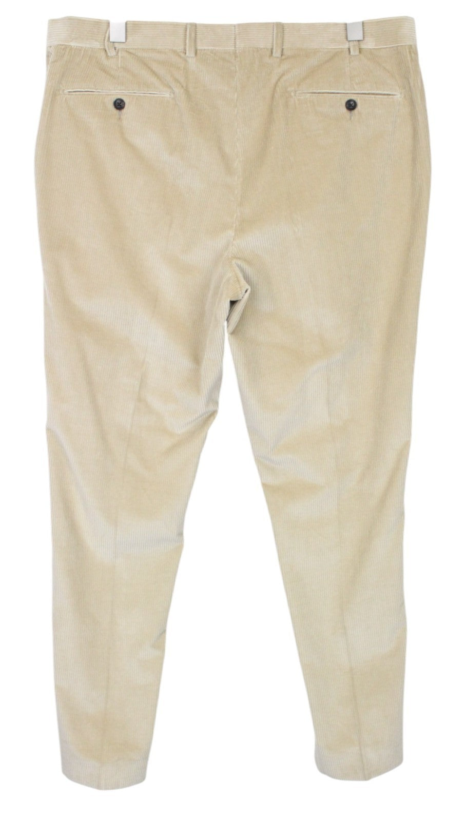 SUITSUPPLY Ferrara Men's Beige Cotton Corduroy Slim Suit UK46R Velvet 2 Piece