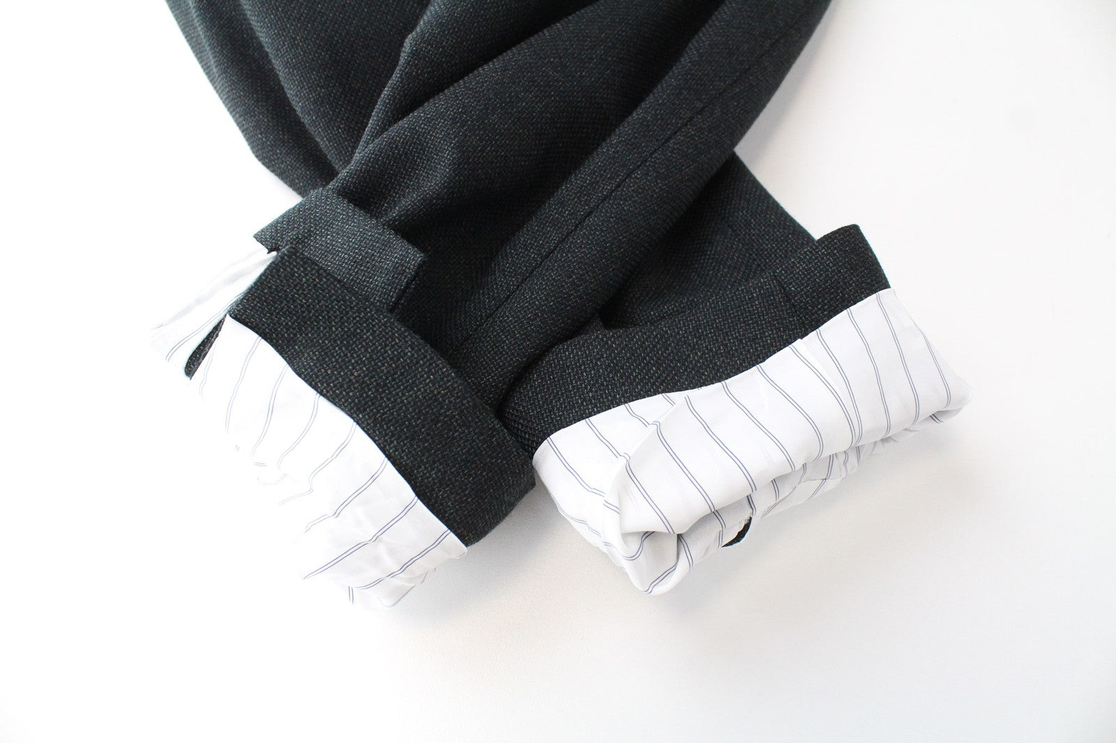 SUITSUPPLY Lazio vyriškas tamsiai pilkas melanžinis švarkas UK44R Slim S110 grynos vilnos 