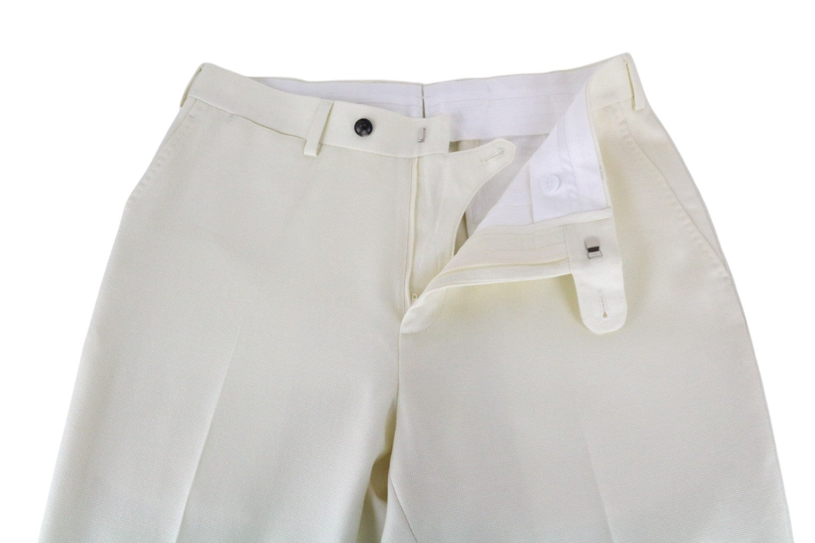 SUITSUPPLY La Spalla Men's Tux Suit UK42S Off-White Black Wool Formal 2 Piece