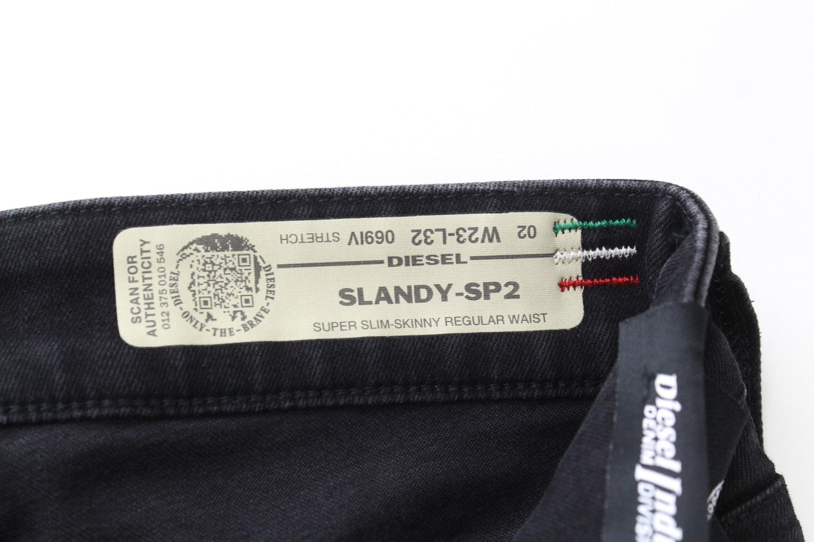 DIESEL Slandy-SP2 069IV Women's Blue Jeans W23/L32 Skinny Slim Girls Stretch