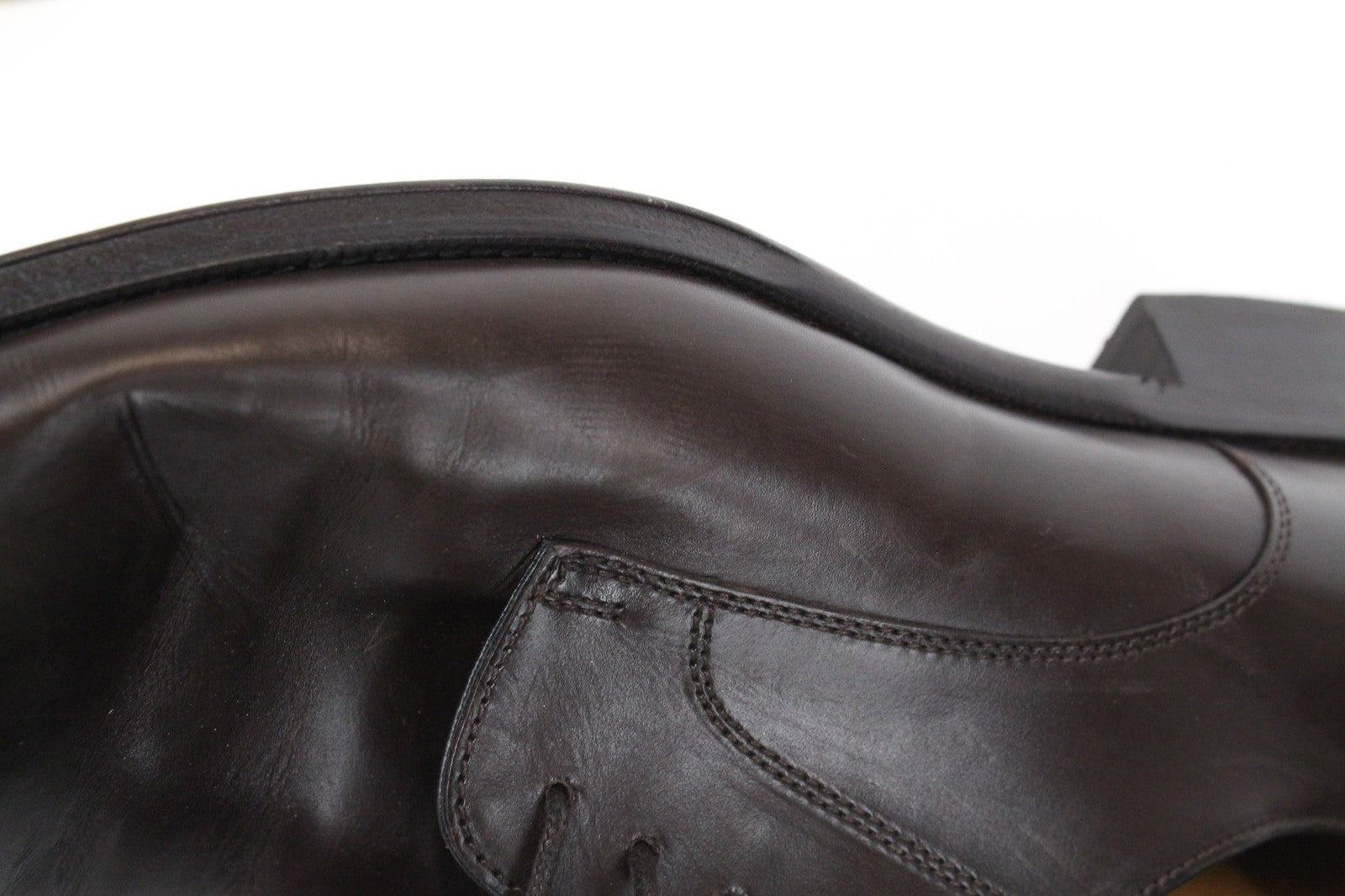 SUITSUPPLY vyriški klasikiniai rudi odiniai žemakulniai bateliai su raišteliais, EU44, oficialus stilius 