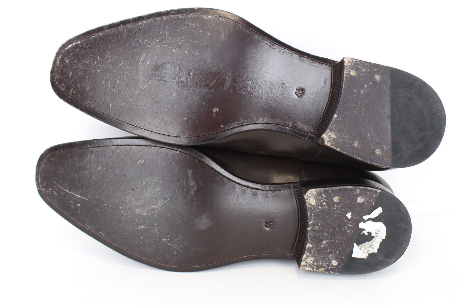 SUITSUPPLY vyriški klasikiniai rudi odiniai žemakulniai bateliai su raišteliais, EU44, oficialus stilius 