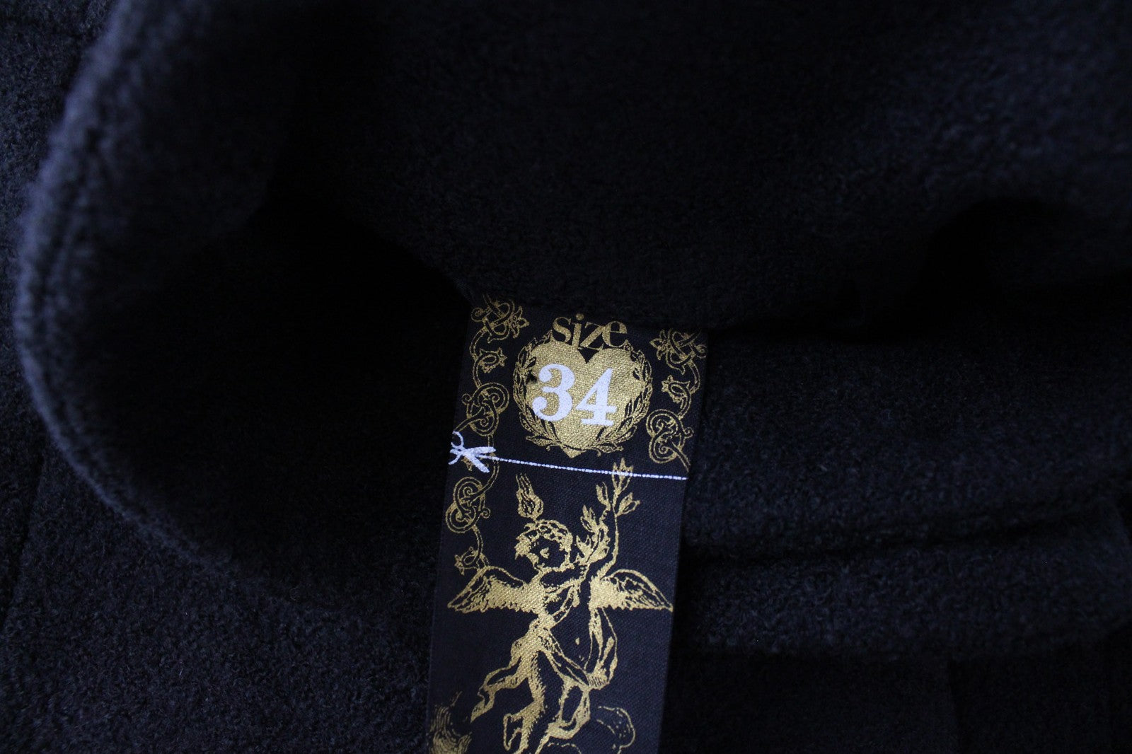 DESIGUAL moteriškas juodas paltas EU34 vidutinio ilgio dizainerio žakardo gamtos siuvinėjimas 