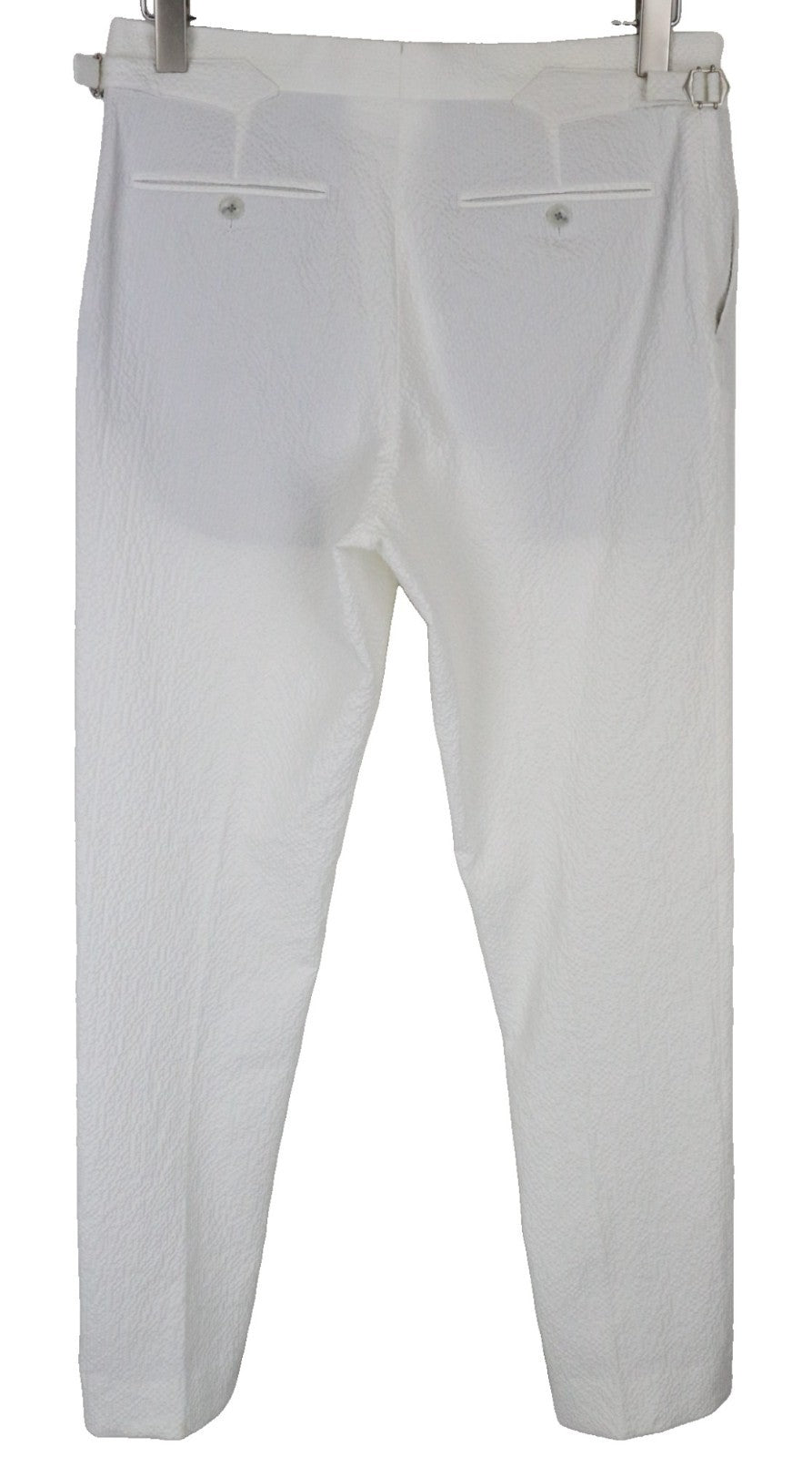 SUITSUPPLY Havana Men's Slim White Cotton Stretch Suit UK38R Double-Breast 2Pc