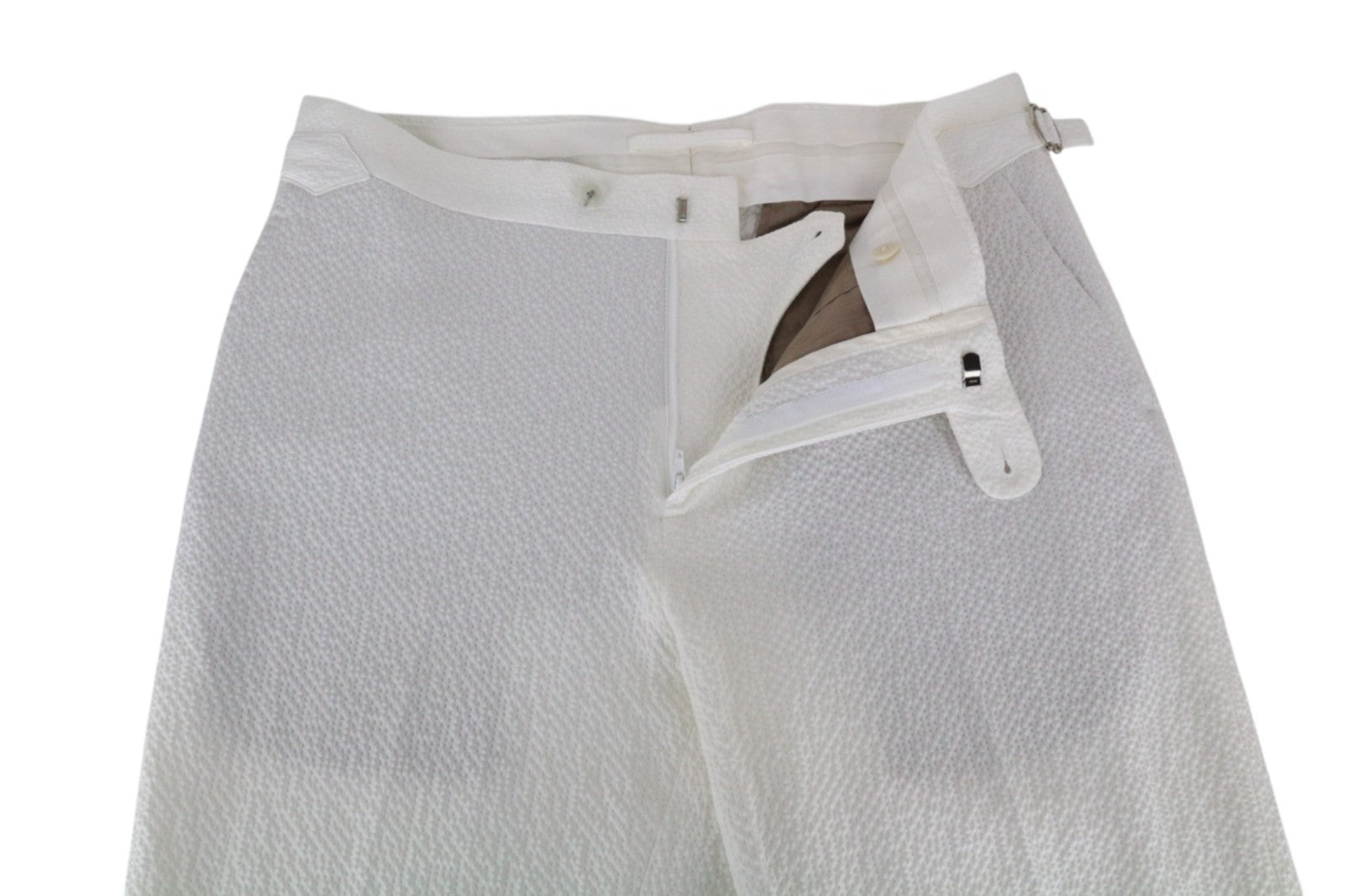 SUITSUPPLY Havana Men's Slim White Cotton Stretch Suit UK38R Double-Breast 2Pc