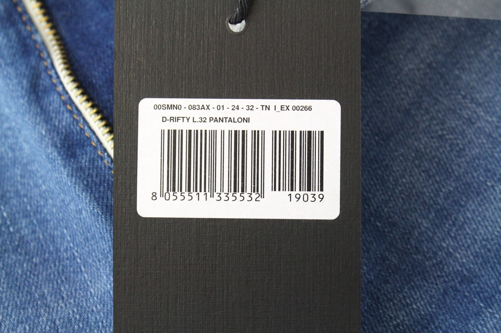 DIESEL D-Rifty 083AX Women's Blue Jeans W24/L32 Slim Ripped Stretch Low Waist