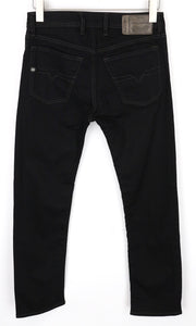 DIESEL Waykee 0886Z vyriški džinsai W27/L32 juodi, tiesaus kirpimo, tamprūs medvilniniai džinsai berniukams 
