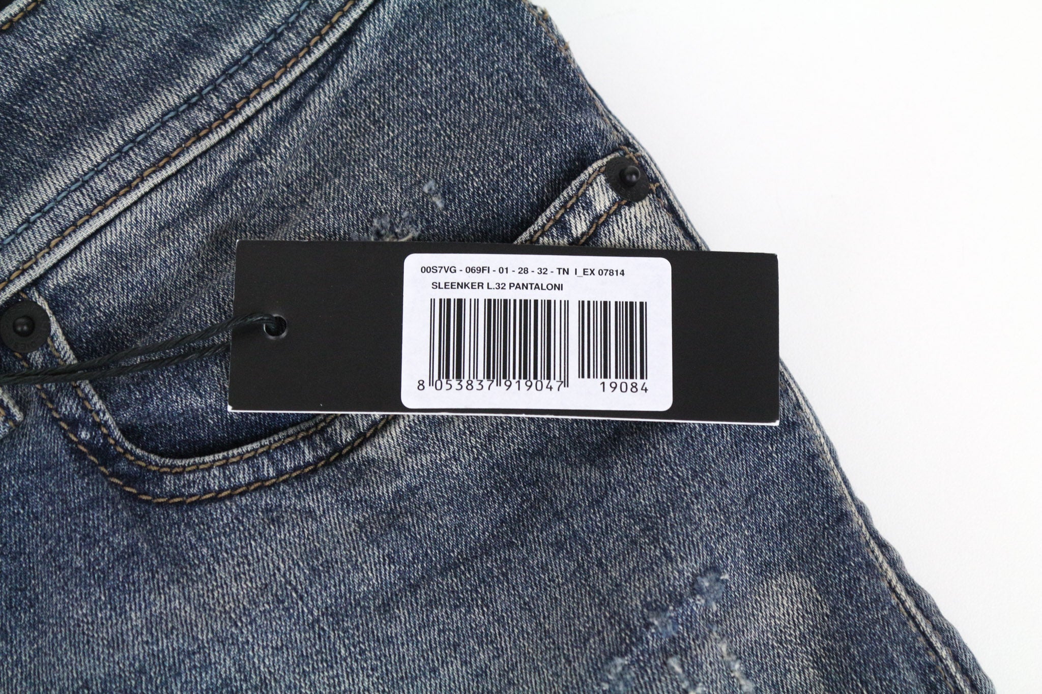 DIESEL Sleenker 069FI Men's Jeans W28/L32 Blue Slim Skinny Fit Cotton Stretch