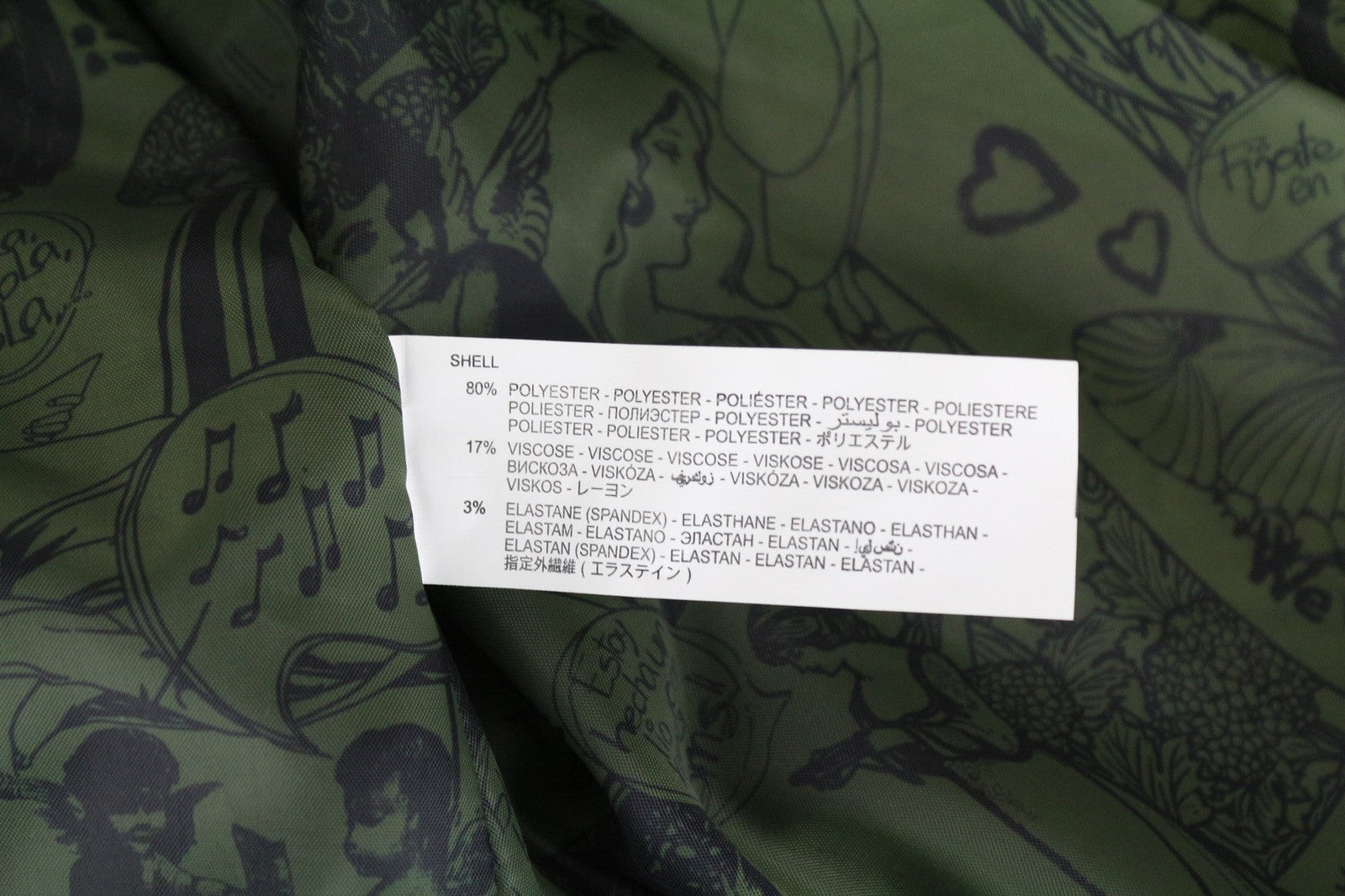 DESIGUAL Madrid moteriškas švarkas, 38 m., žalias, su diržu, vienaeilis, su užtrauktuku ir pamušalu. 