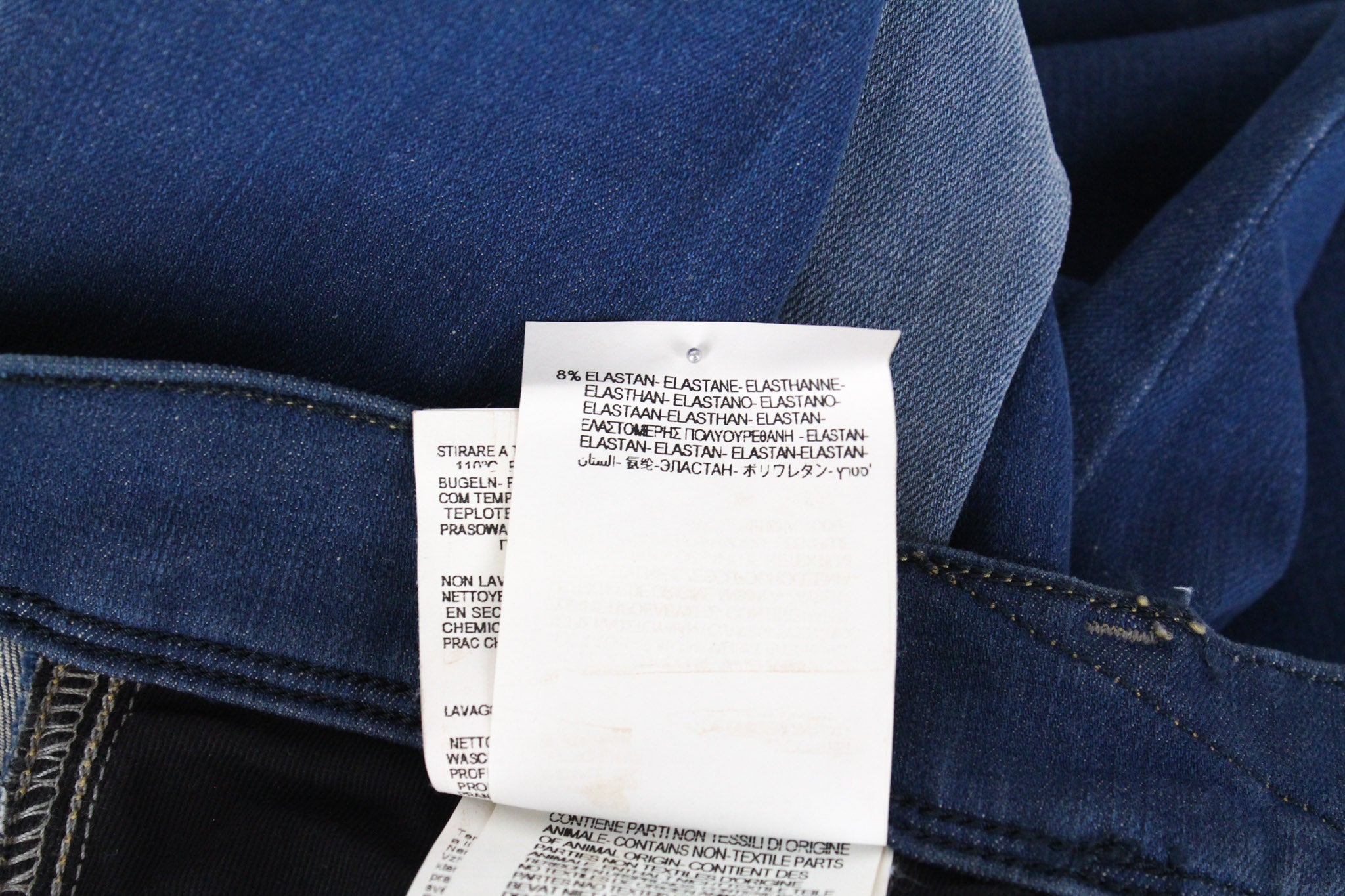 REPLAY Anbass vyriški džinsai W30/L34 mėlyni, prigludę, tamprūs, laisvalaikio, skalbti 