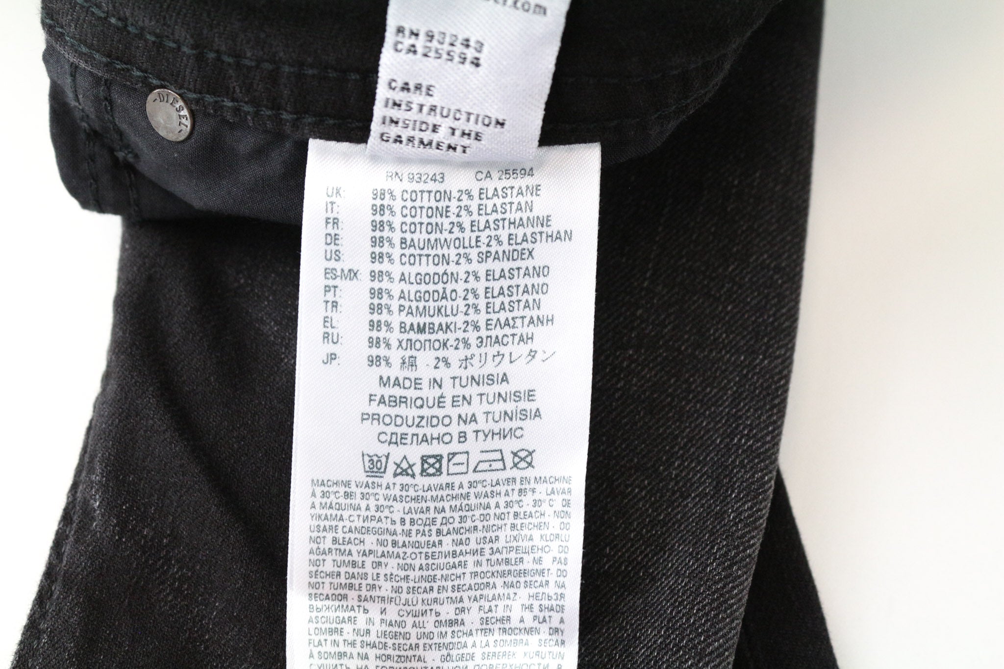 DIESEL Buster 069BG vyriški džinsai W28/L32 pilki, įprasti, siaurėjantys, tamprūs, kirpimai 