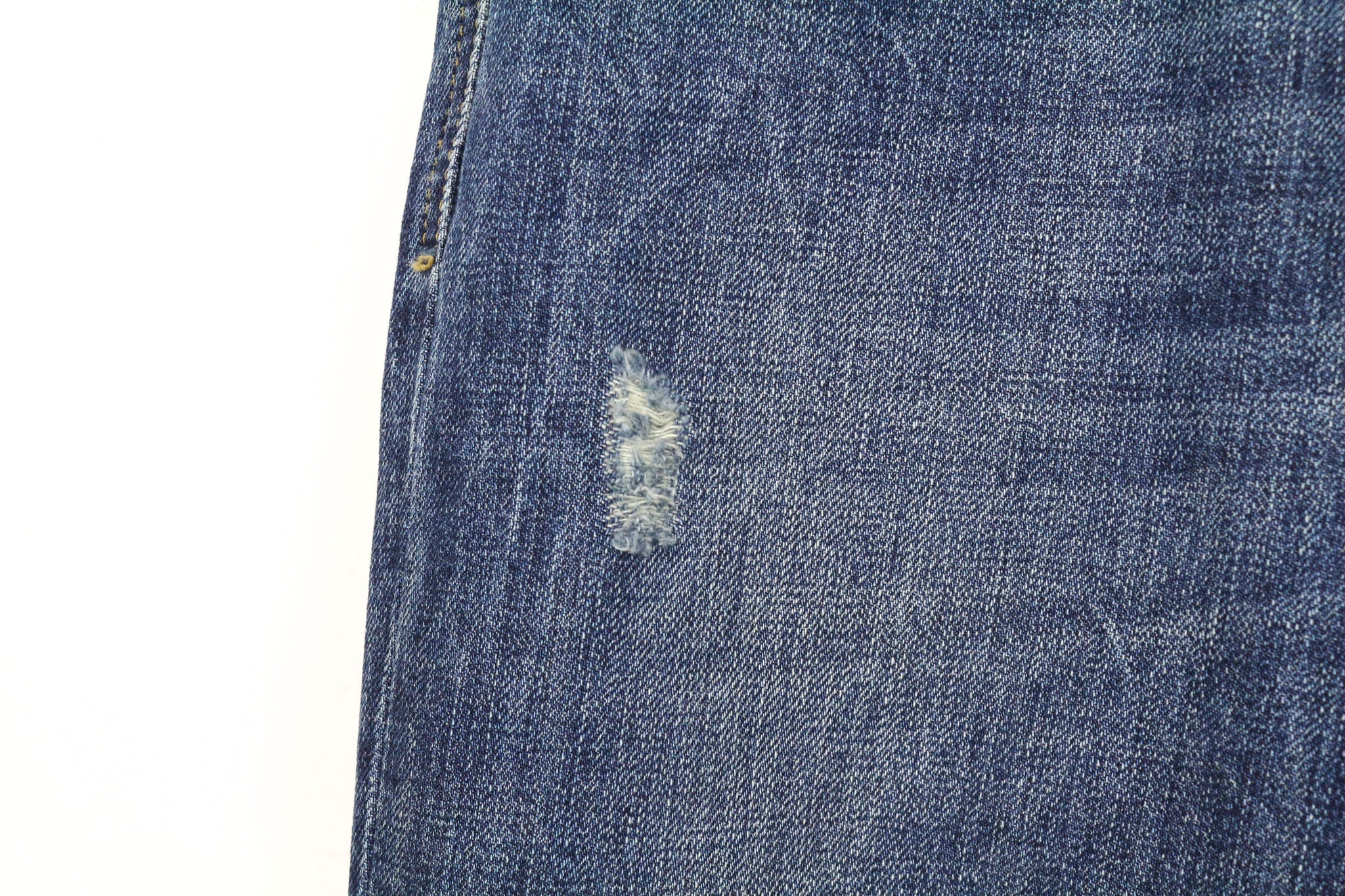 DIESEL Mharky 080AG vyriški džinsai W29/L32 Slim Skinny, dirbtinai sendinti, mėlyni, netempiami 