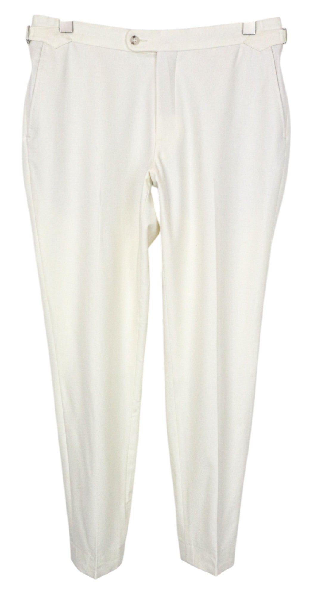 SUITSUPPLY Havana Men's Suit UK38R Slim Off-White Wool Flannel 2-Piece Jetted