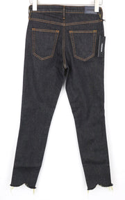 DIESEL Babhila 084XK Women's Jeans W25/L32 Slim Skinny Raw Hem Blue Stretch