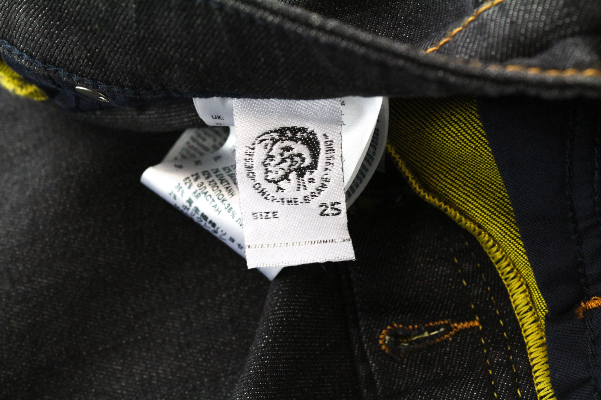 DIESEL Babhila 084XK Women's Jeans W25/L32 Slim Skinny Raw Hem Blue Stretch