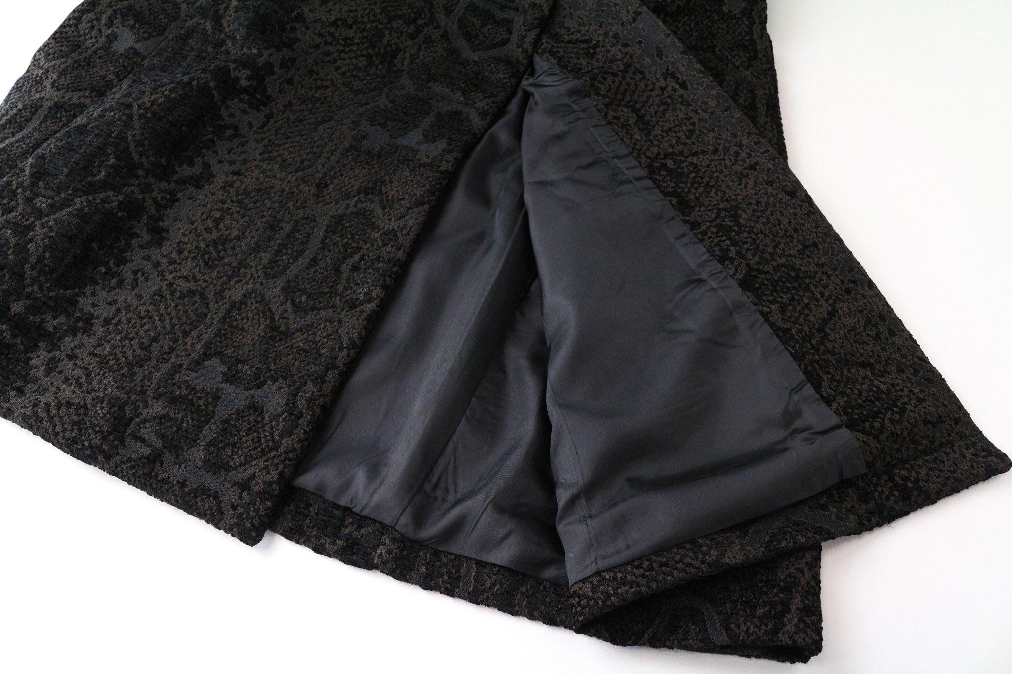 DESIGUAL Etro moteriškas paltas, EU38, vidutinio ilgio, rudas, žakardo, su gyvūnų raštu, dizaineris 