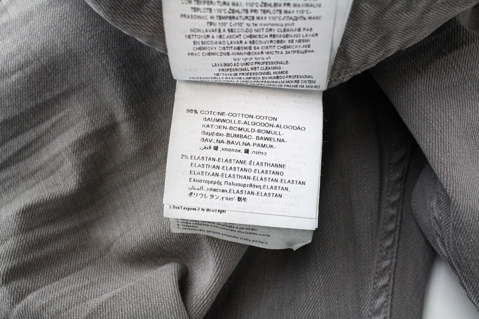 REPLAY Anbass vyriški džinsai W30/L32 vidutinio pilkumo, ploni, klasikinio tamprumo, pilko audinio 