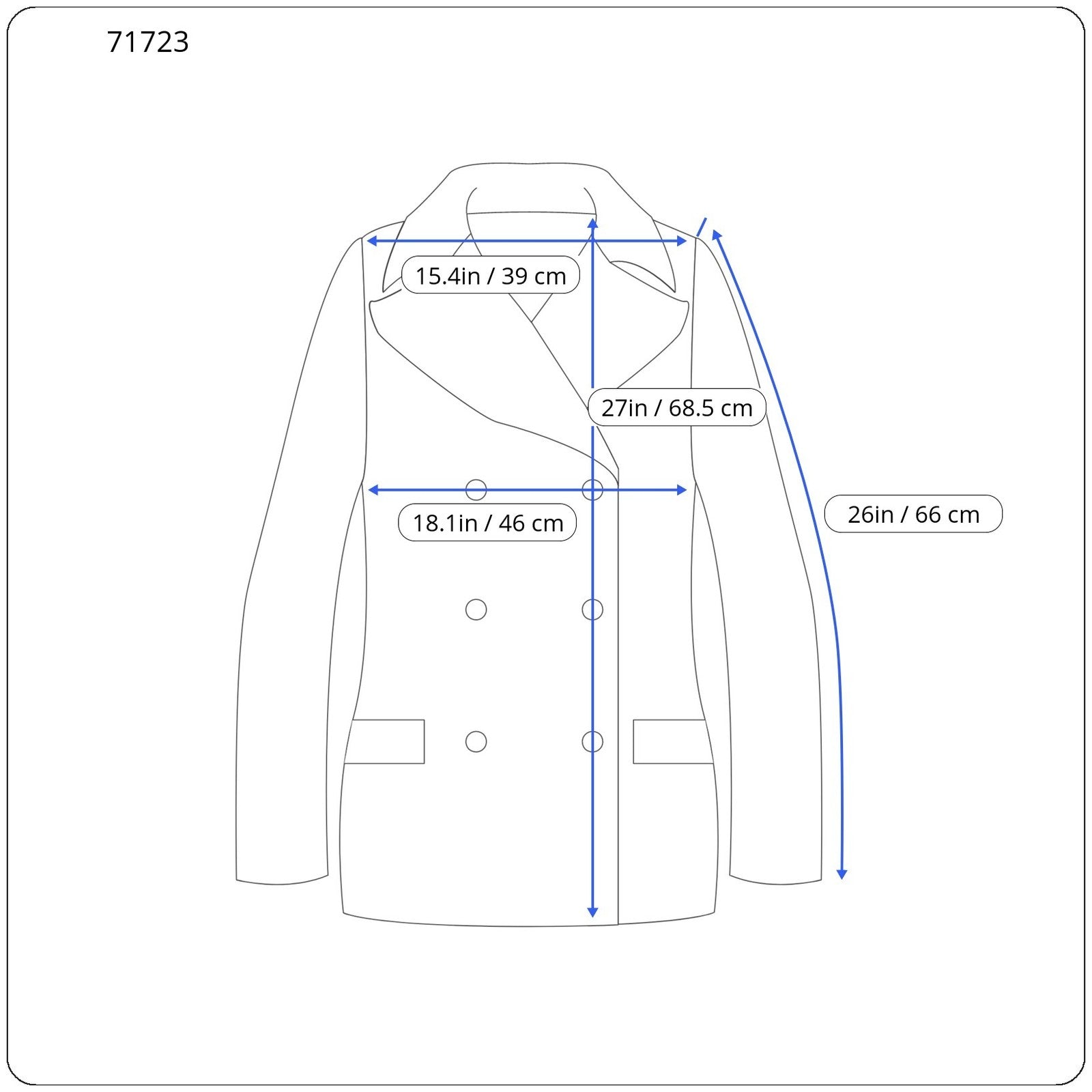DESIGUAL Kytzia moteriškas paltas, žakardo, juodas, įvairiaspalvis, dizainerio vilnonis paltas, EU38 