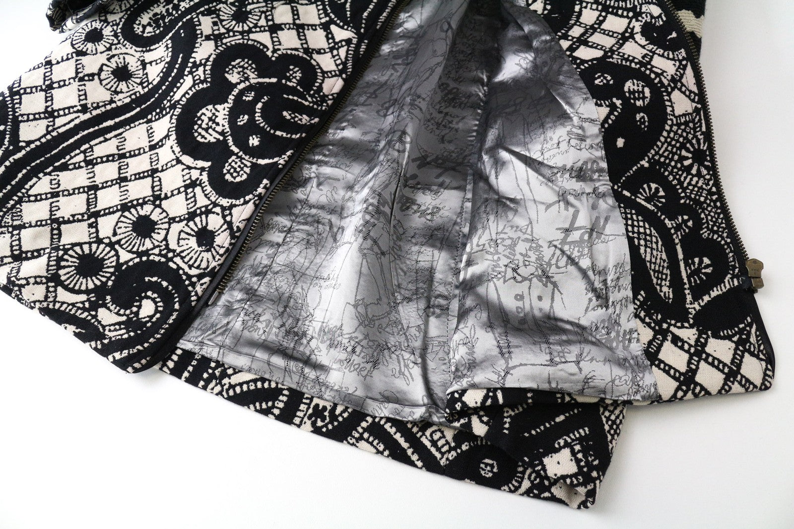 DESIGUAL Kytzia moteriškas paltas, žakardo, juodas, įvairiaspalvis, dizainerio vilnonis paltas, EU38 