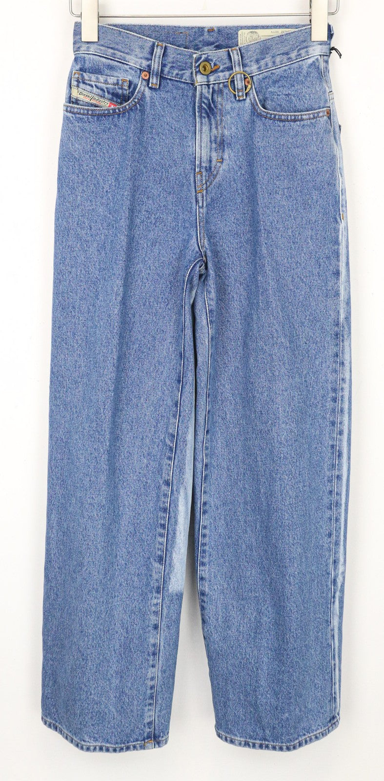 DIESEL Widee 0077V Women's Jeans W23/L32 Blue Girls Regular Straight Stretch