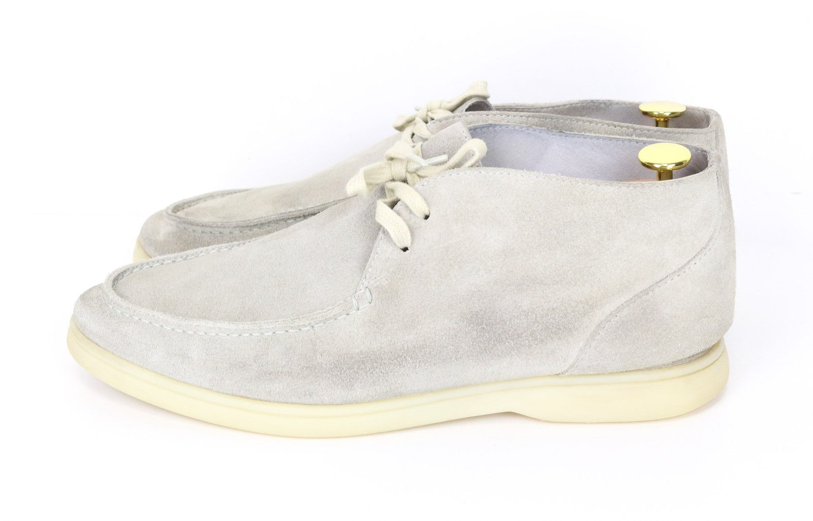 SUITSUPPLY Men's Shoes EU43 Beige Suede Leather High-Top Chukka Lace Up Casual