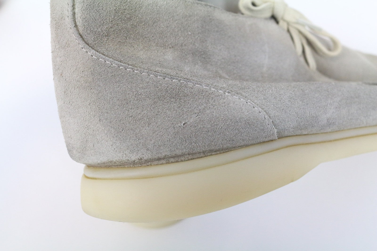 SUITSUPPLY Men's Shoes EU43 Beige Suede Leather High-Top Chukka Lace Up Casual