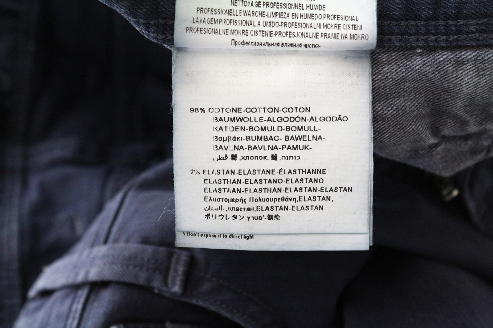 REPLAY Anbass vyriški džinsai W30/L34 violetiniai, ploni, klasikinio tamprumo, džinsinio audinio, su užtrauktuku, laisvo kirpimo 