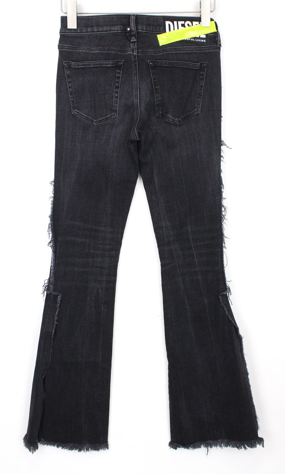 DIESEL D-Ebbey-F 081AH moteriški W24/L32 džinsai su platėjančiu kirpimu, tamprios medvilnės kelnės, pilkos spalvos mergaitėms. 