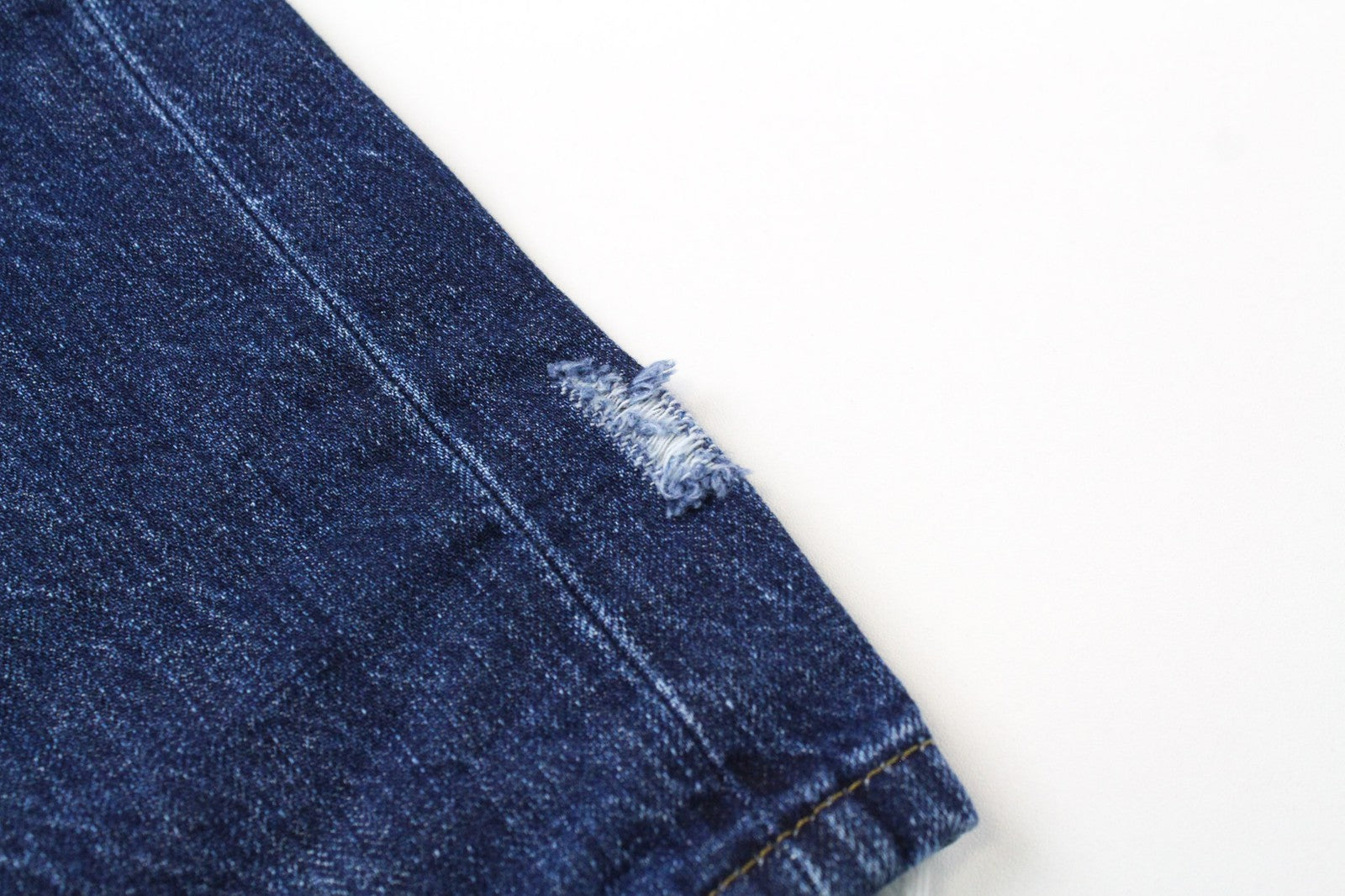 DIESEL Aryel 080AH Women's W24/L32 Jeans Straight Blue Pure Cotton Ripped Girls