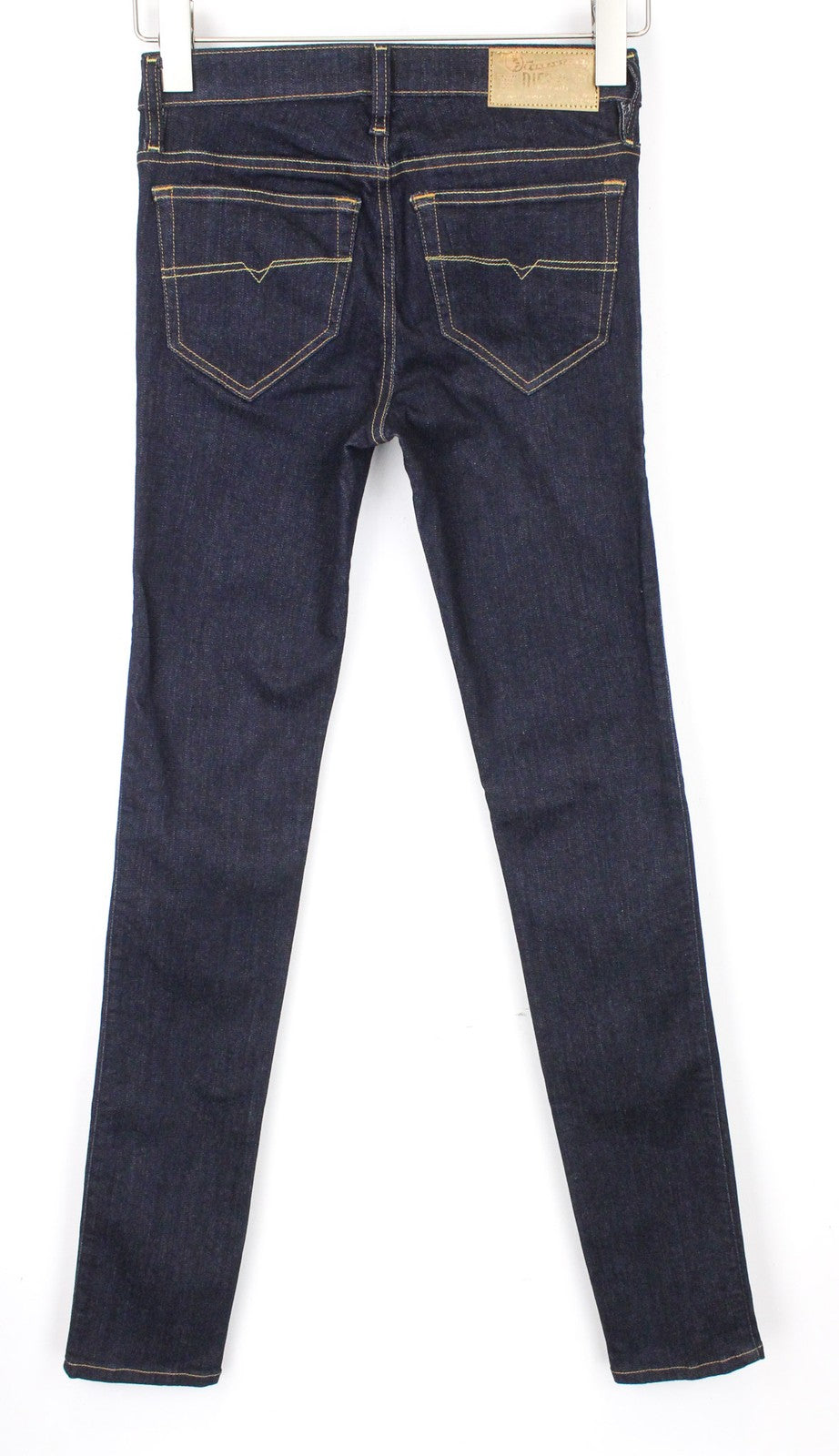 DIESEL Skinzee 0813C moteriški W26/L32 džinsai, itin ploni, tamprūs, mėlyni, aptempti, medvilniniai 