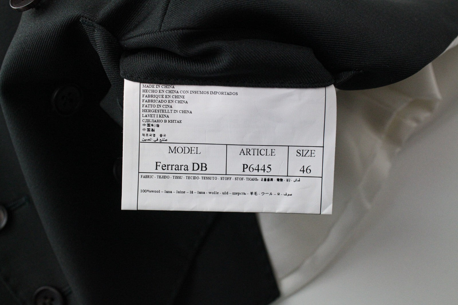 SUITSUPPLY Ferrara Men's UK36R Suit 2 Piece Waistcoat Trousers Pure Wool Green