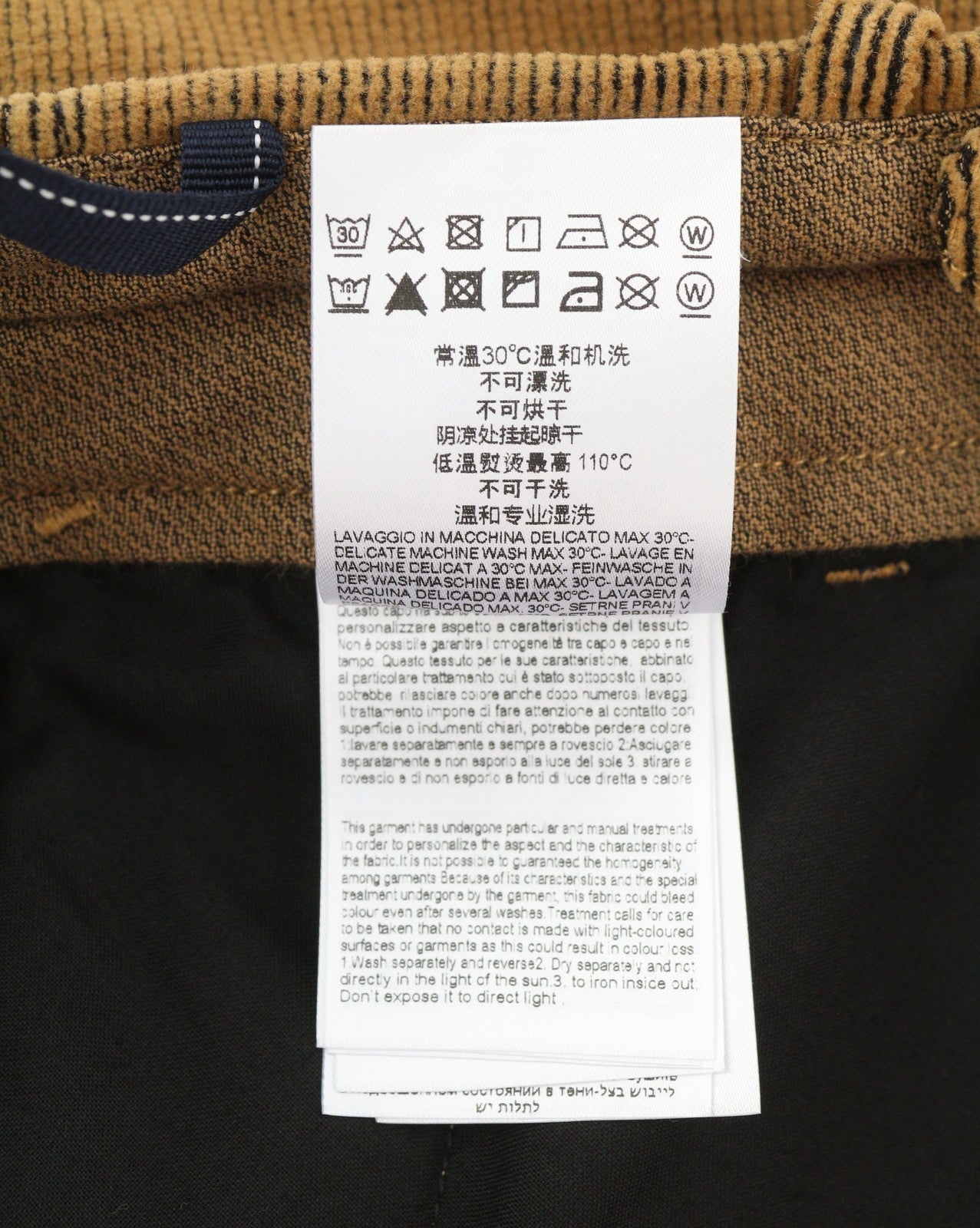 REPLAY M9735 vyriškos kelnės W30/L30 rudos velveto plonos kelnės su sagomis laisvalaikio stiliaus 