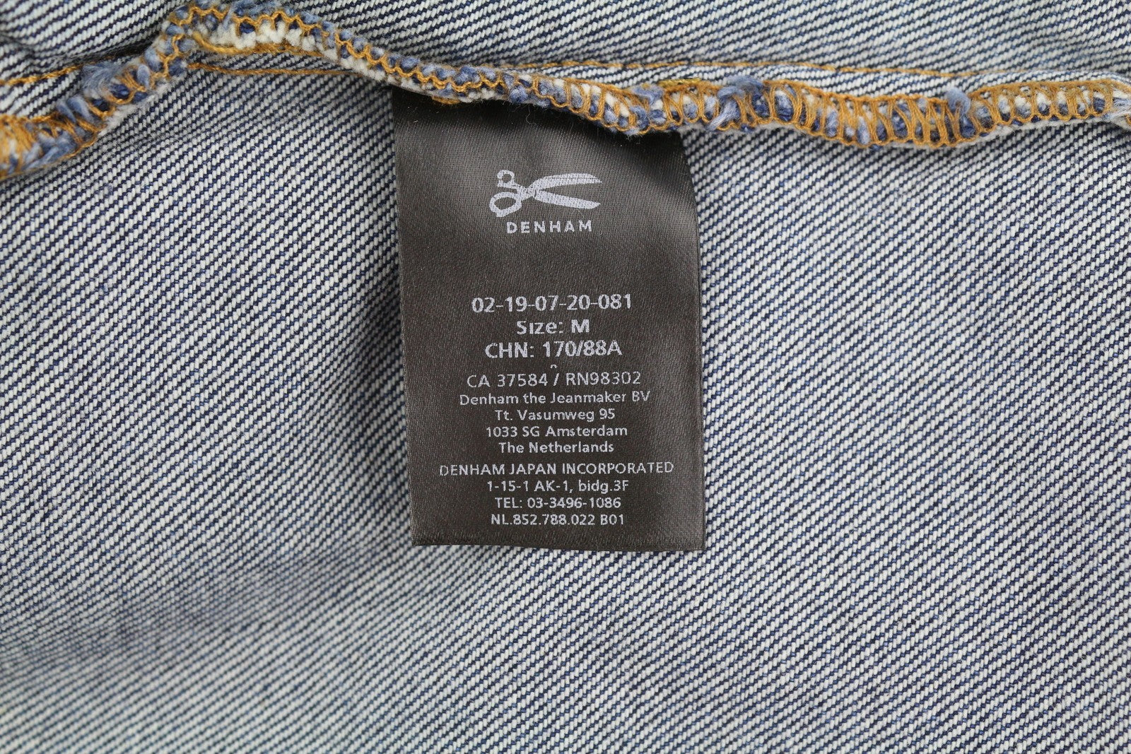 DENHAM Century Trucker moteriškas švarkas M, džinso mėlyna, skalbta, didelė, sagomis užsegama 