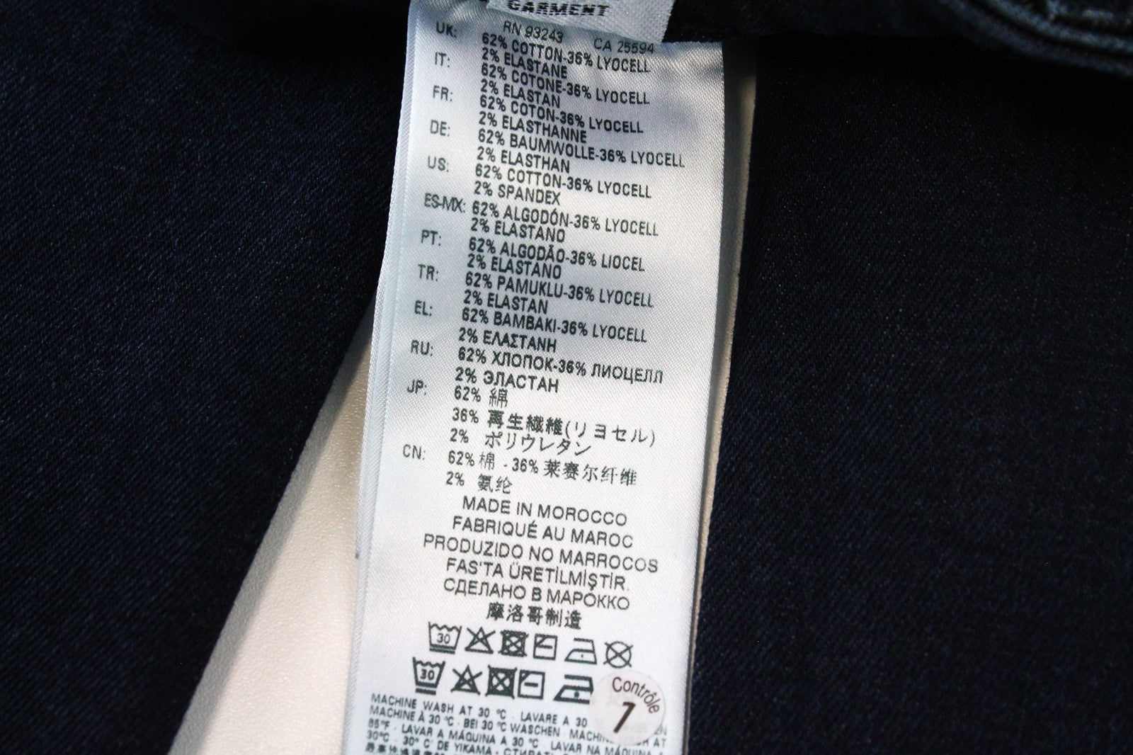 DIESEL D-Bazer 084LC vyriški W27/L30 džinsai tamsiai mėlyni, siaurėjantys, tamprūs su sagomis 