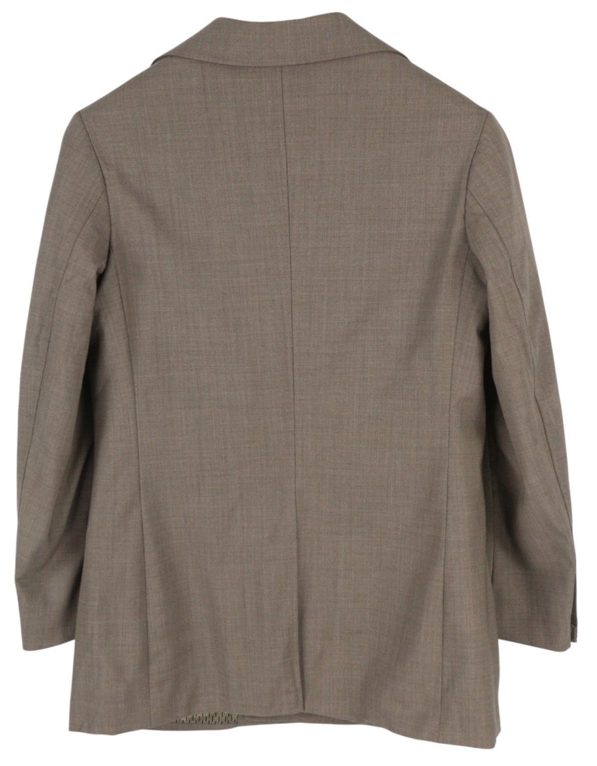 SUITSUPPLY La Spalla vyriškas švarkas UK34S rudas vilnonis dvieilis smailus atlapas 