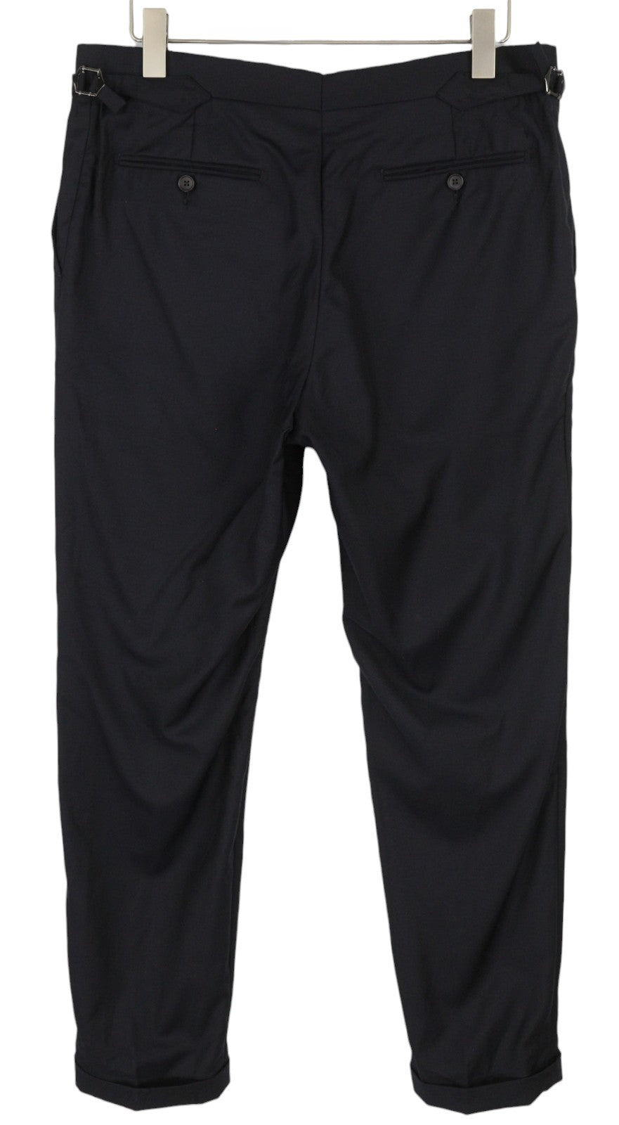 SUITSUPPLY Havana Peak Jetted Ferrara Soho Men Suit UK44R Blue Wool 3 Piece