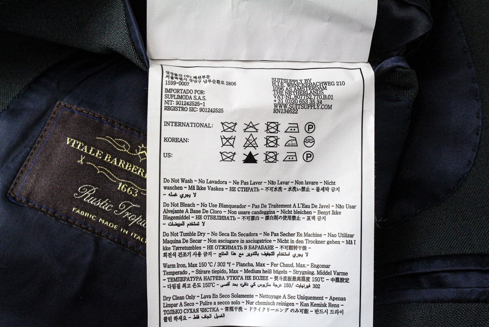 SUITSUPPLY Lazio Men's UK32R Suit 2 Piece Wool Blazer Waistcoat Lined Green