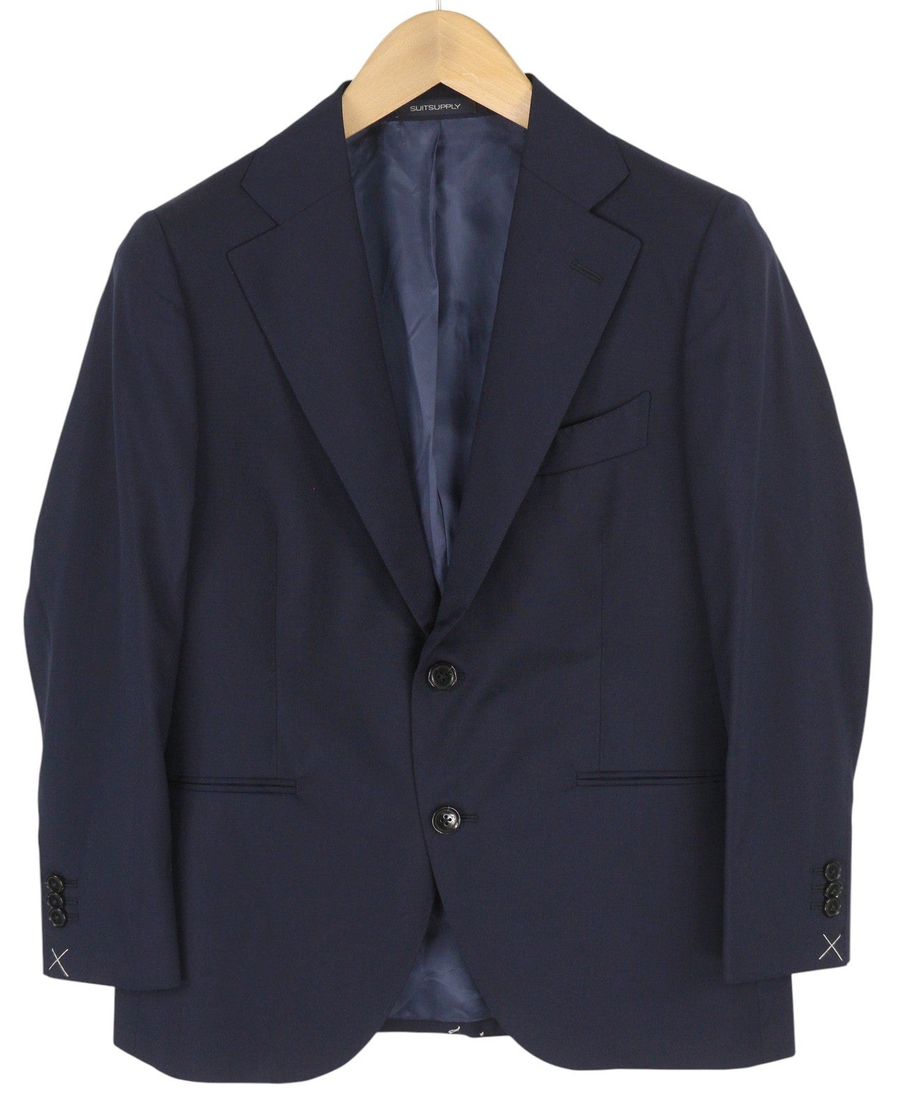 SUITSUPPLY La Spalla Men Suit UK36S / W27 Blue Wool Single-Breasted 2 Piece