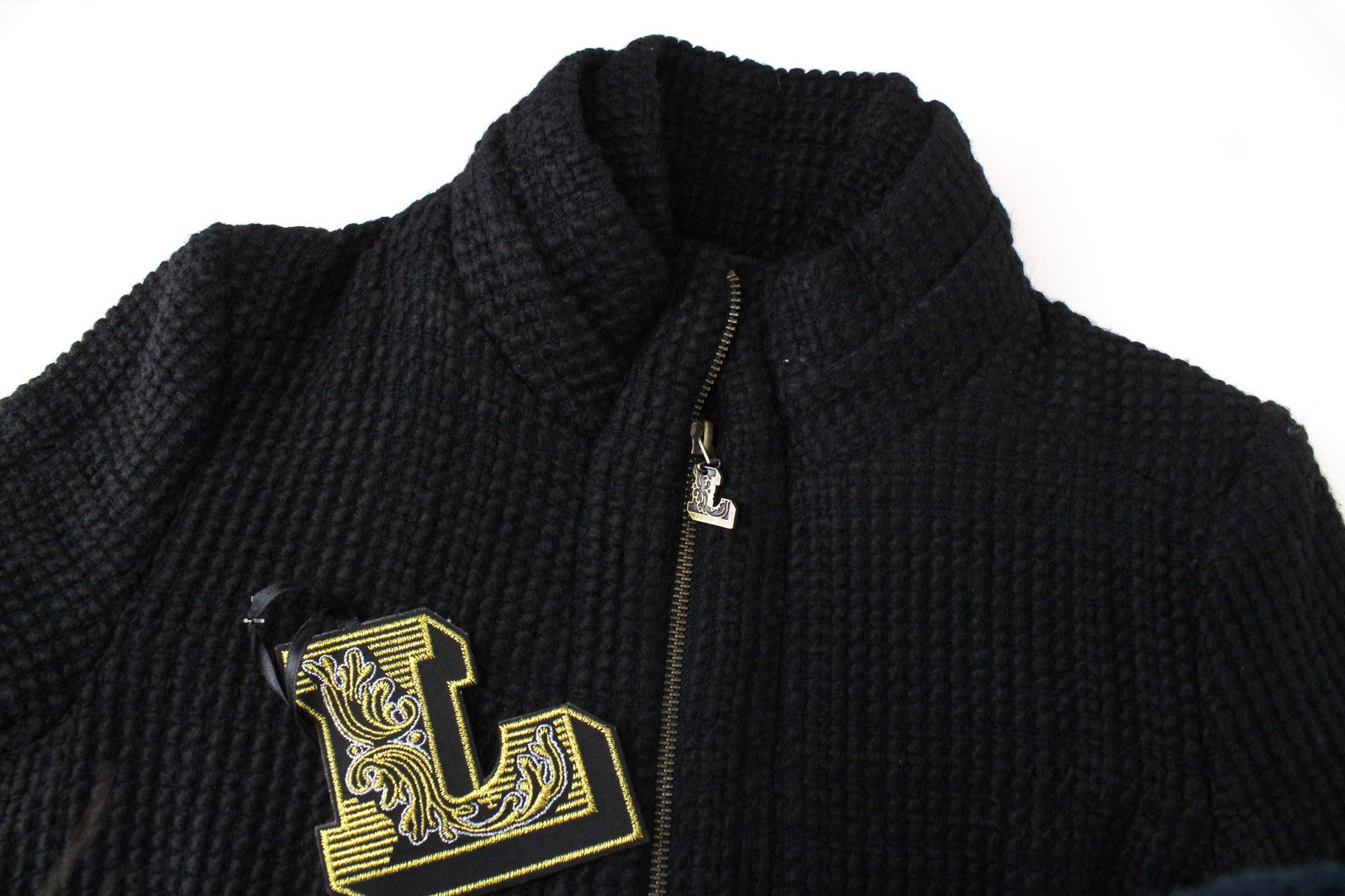 DESIGUAL L'Adoration moteriškas vidutinio ilgio EU38 juodos vilnos mišinio paltas 